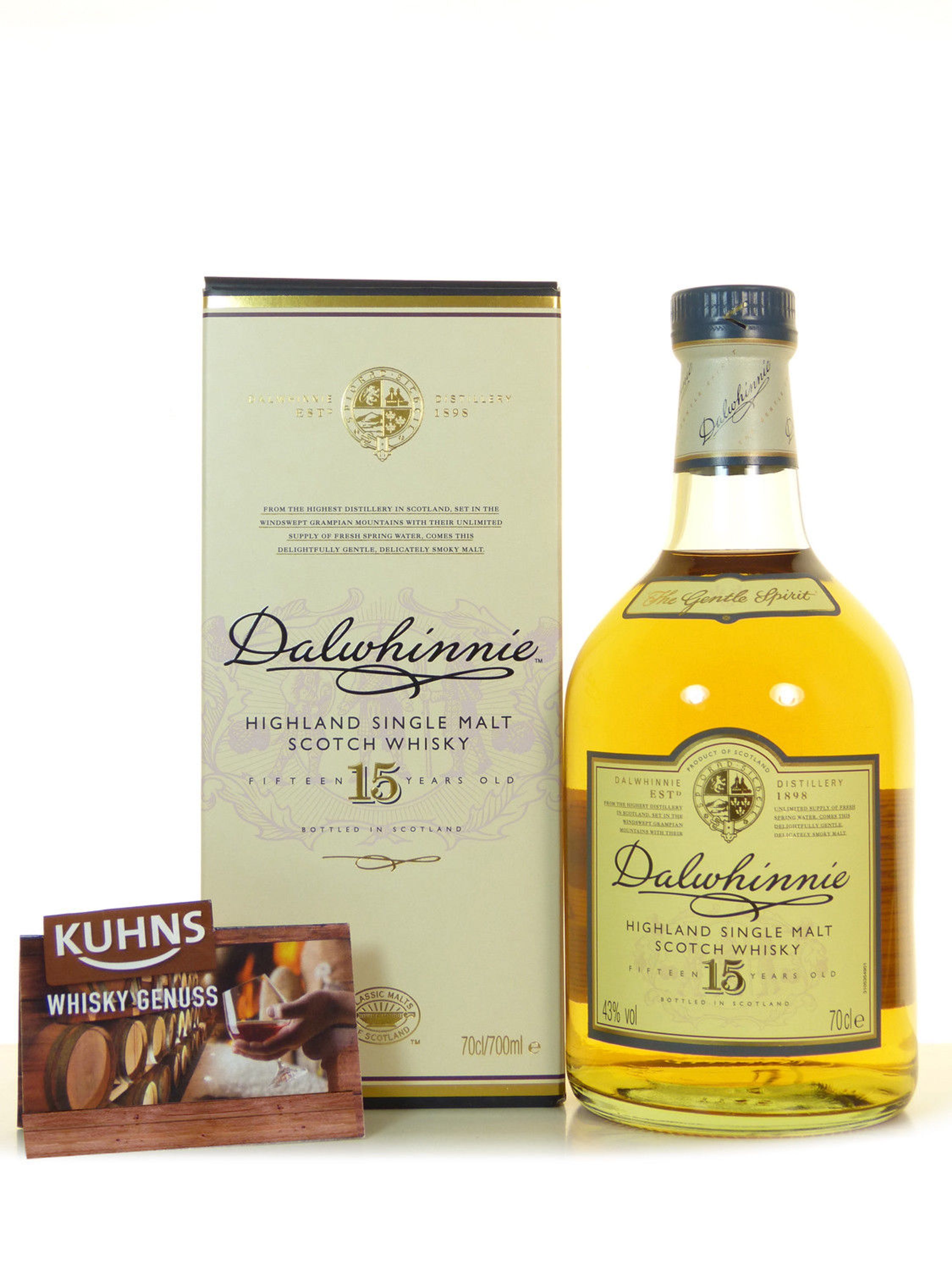 Dalwhinnie 15 Jahre 1,0l, alc. 43 Vol.-%