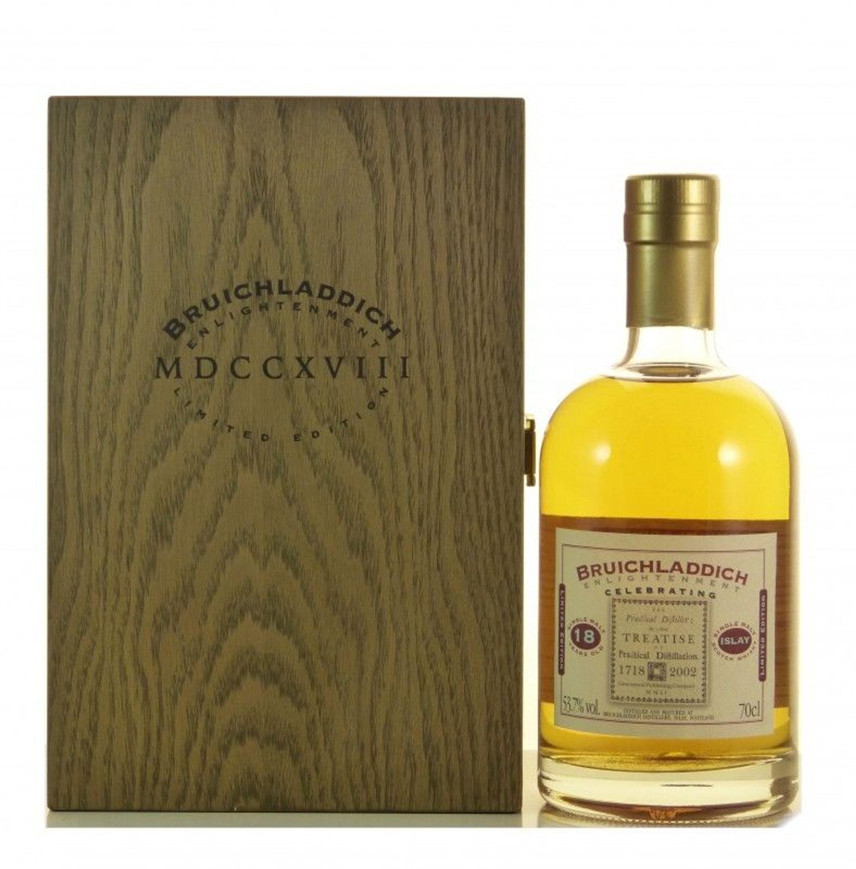 Bruichladdich 18 años 1984 Enlightment Single Malt Scotch Whisky 0,7l, 53,7% vol.