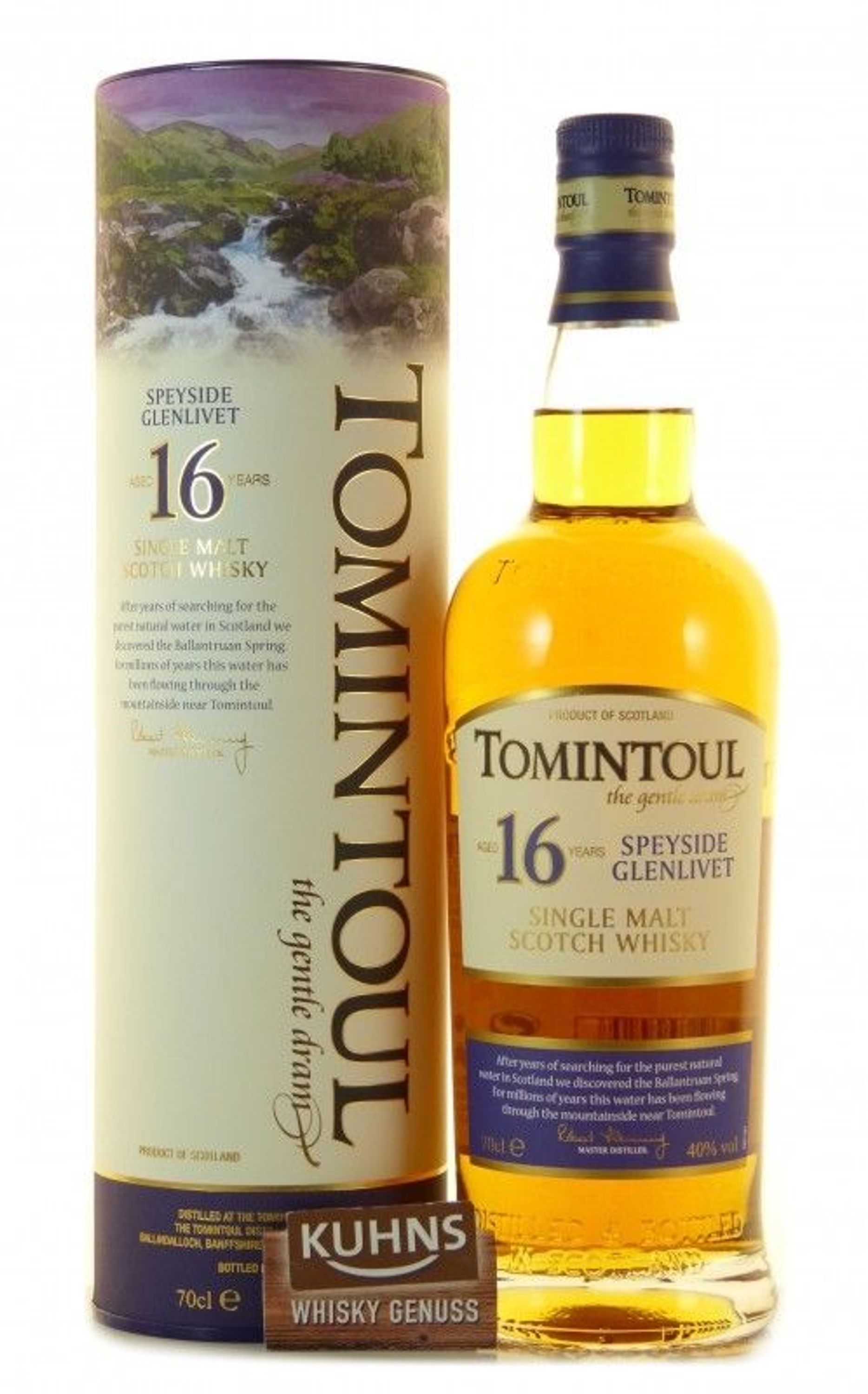 Tomintoul 16 años 0,7l, alc. 40% vol.