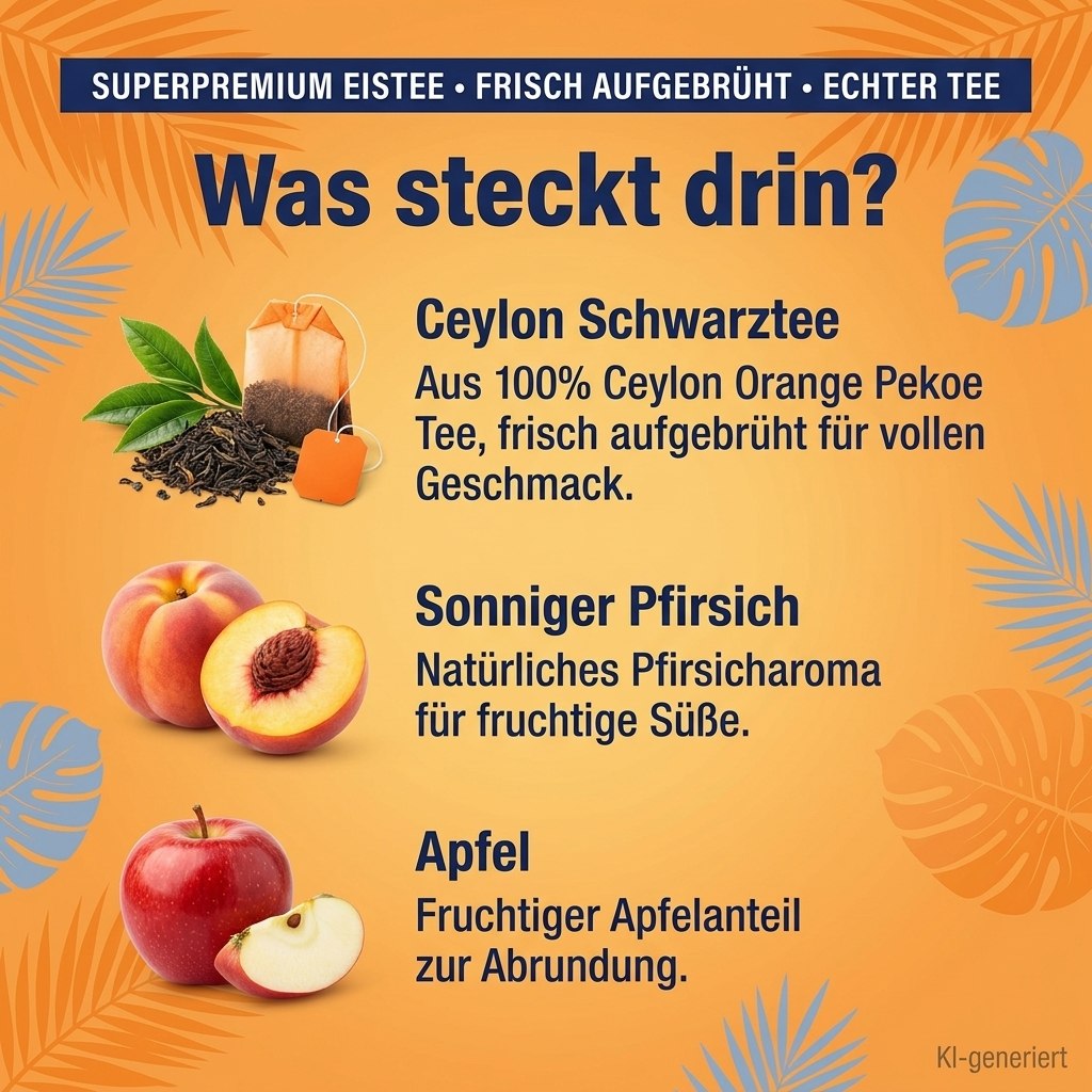 Trade Islands Iced Tea Sunny Peach 24x0,33l Dose Steige