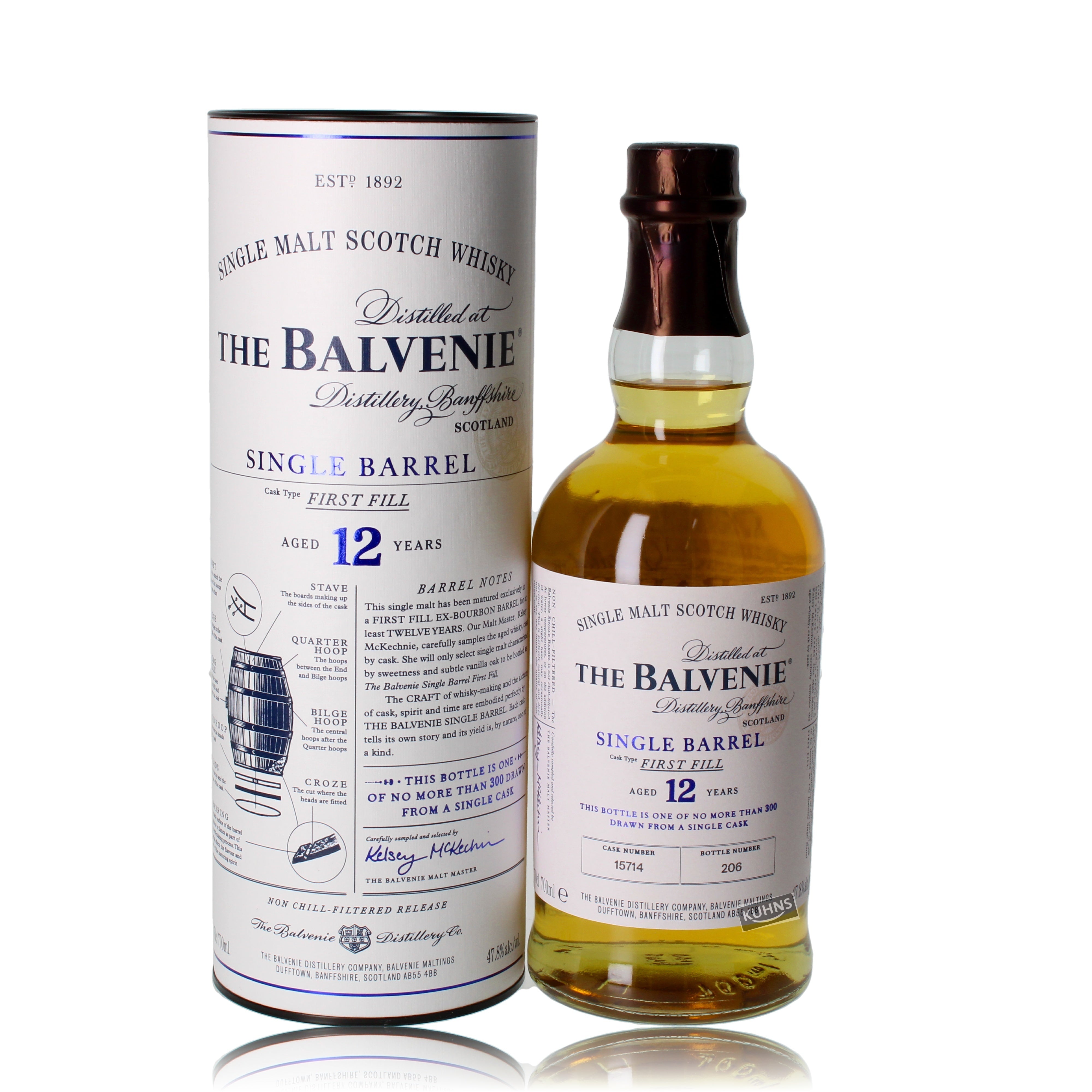 Balvenie 12 años Single Barrel 0,7 l, alcohol 47,8 % vol.