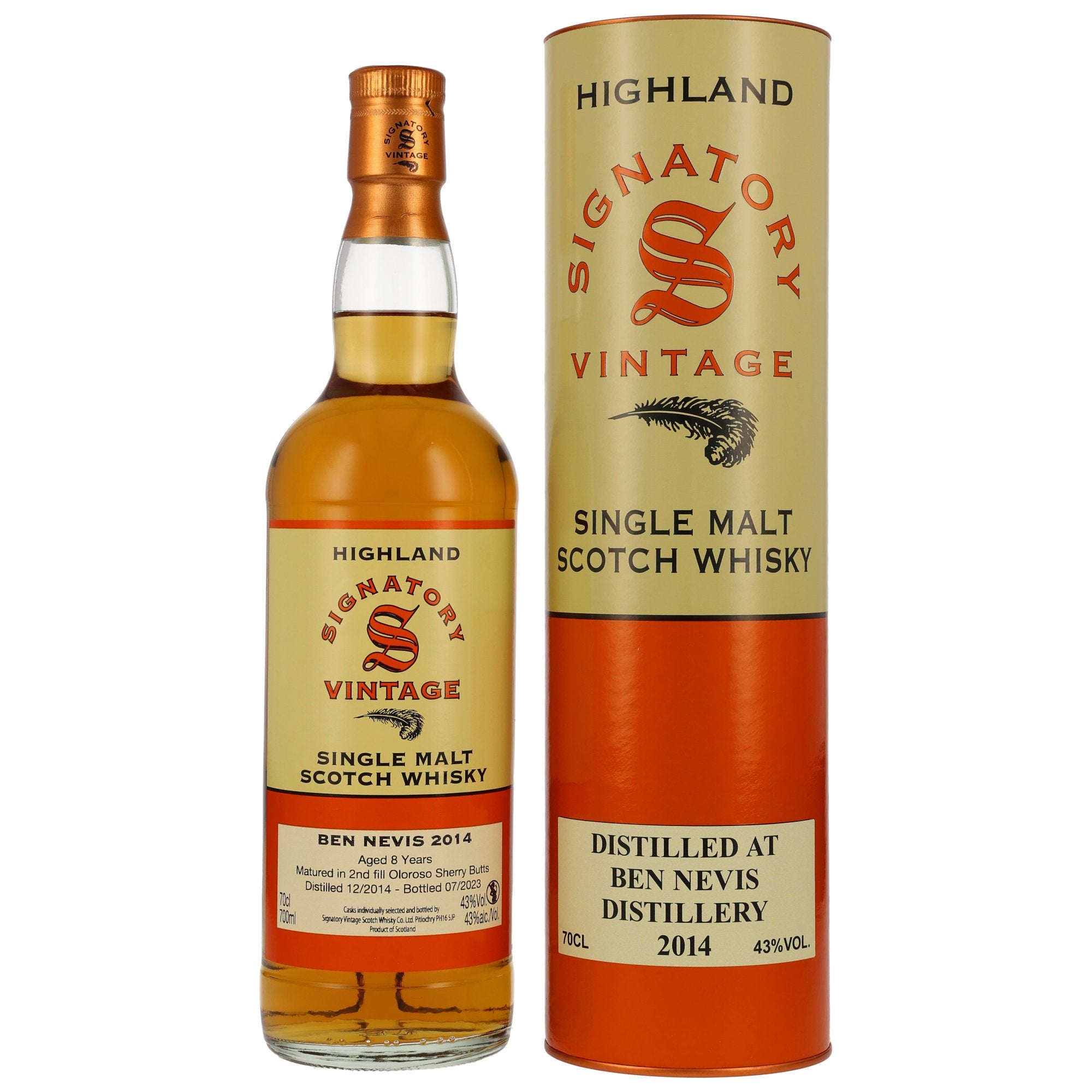 Ben Nevis 2014 Signatory 0,7l, alcohol 43% vol.