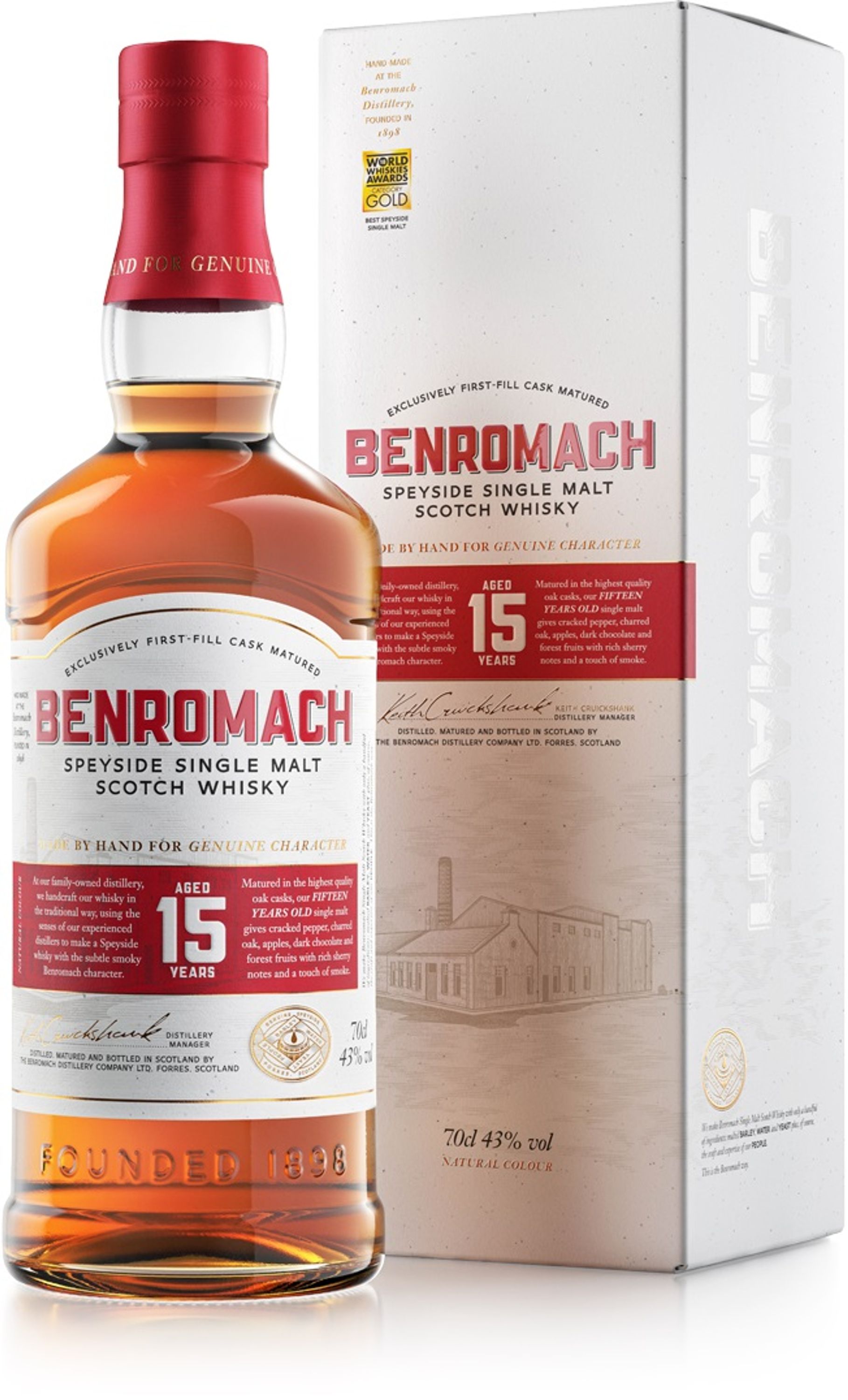 Benromach 15 Jahre 0,7l, alc. 43 Vol.-%