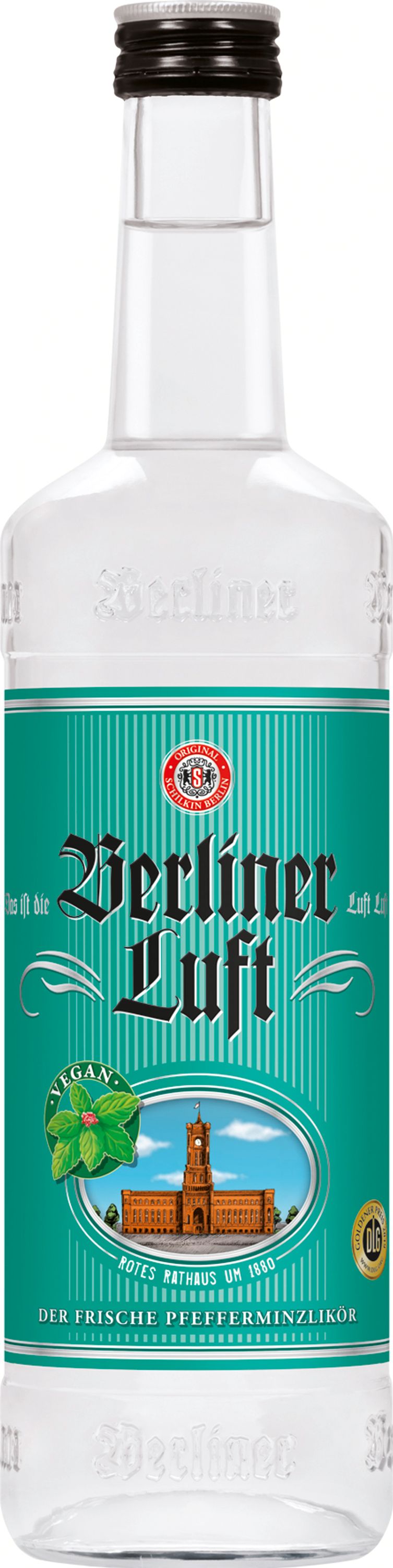 Licor de menta Berliner Luft, 0,7l, 18% alc./vol.