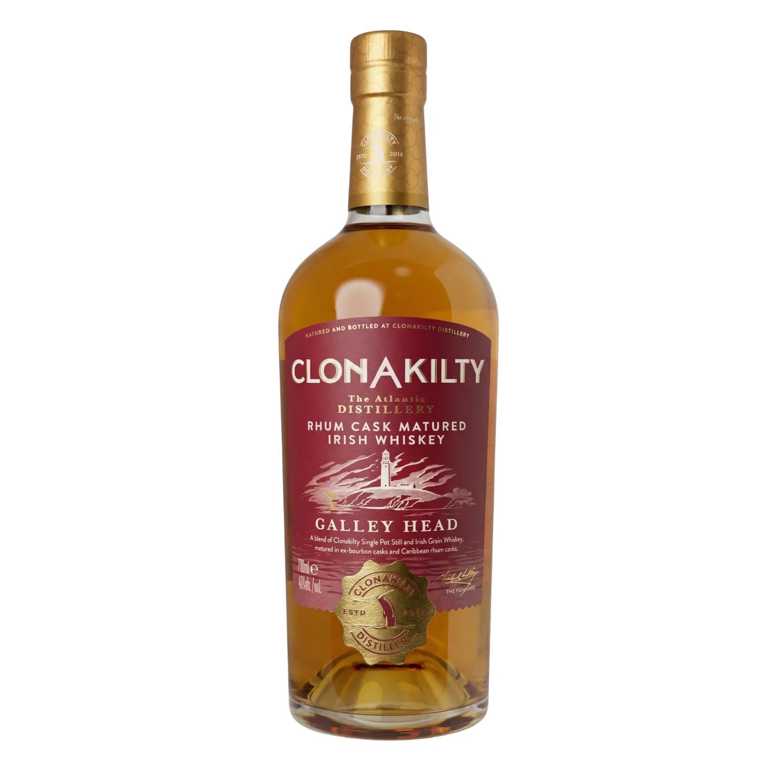 Whisky de pura malta Clonakilty Galley Head 0,7, 40 % vol.