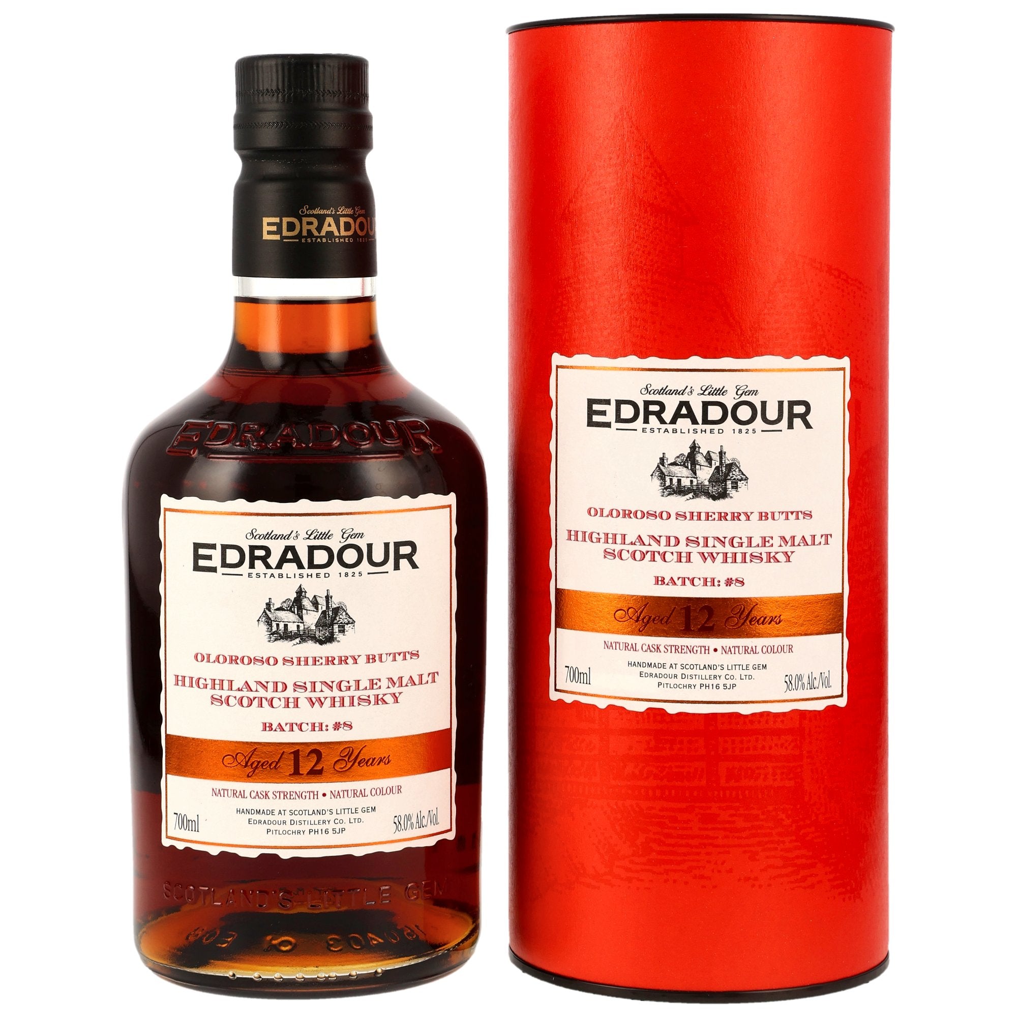 Edradour 12 Year Old Oloroso Sherry Butts 0.7l alc. 59.5% vol.
