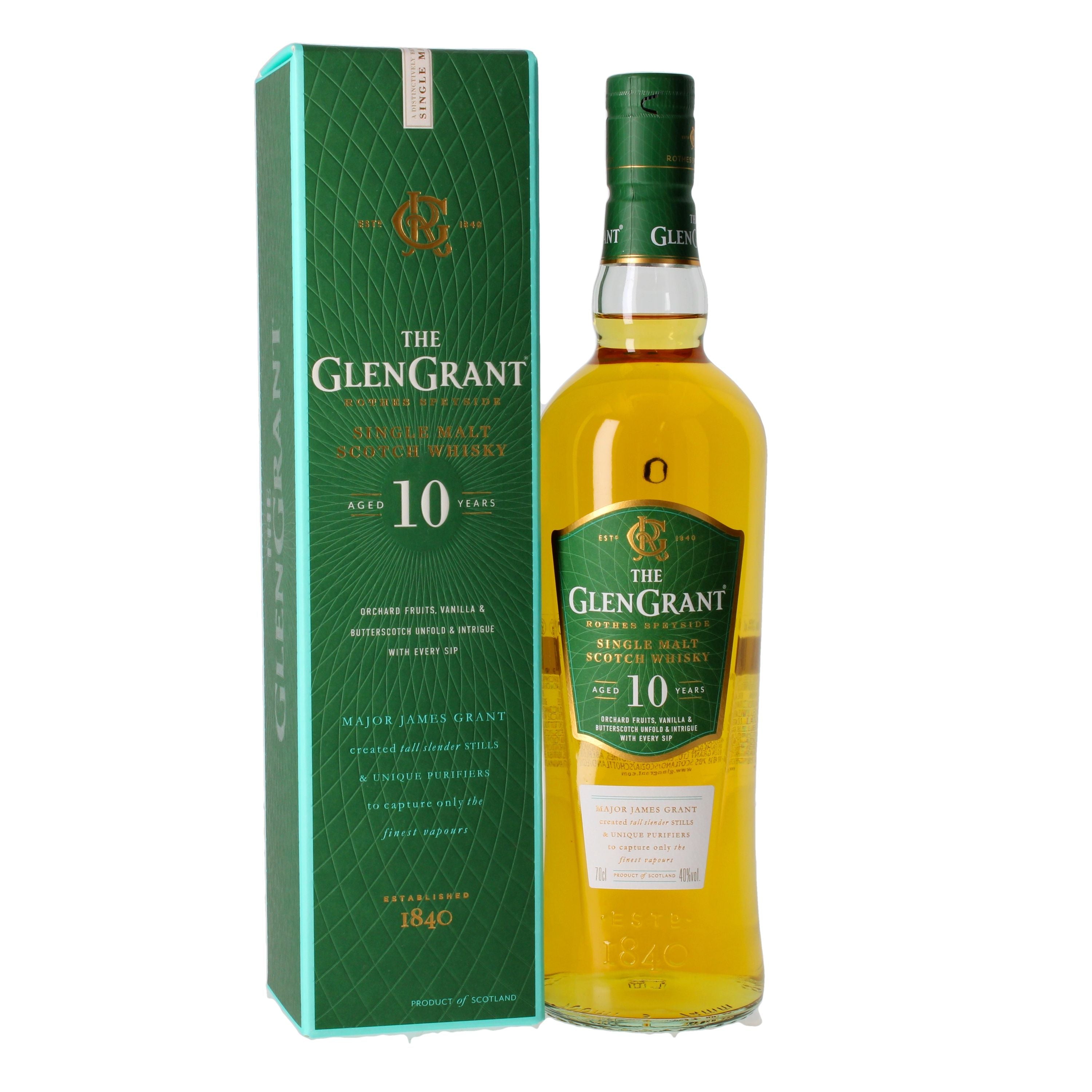 Glen Grant 10 Jahre 0,7l, alc. 40 Vol.-%