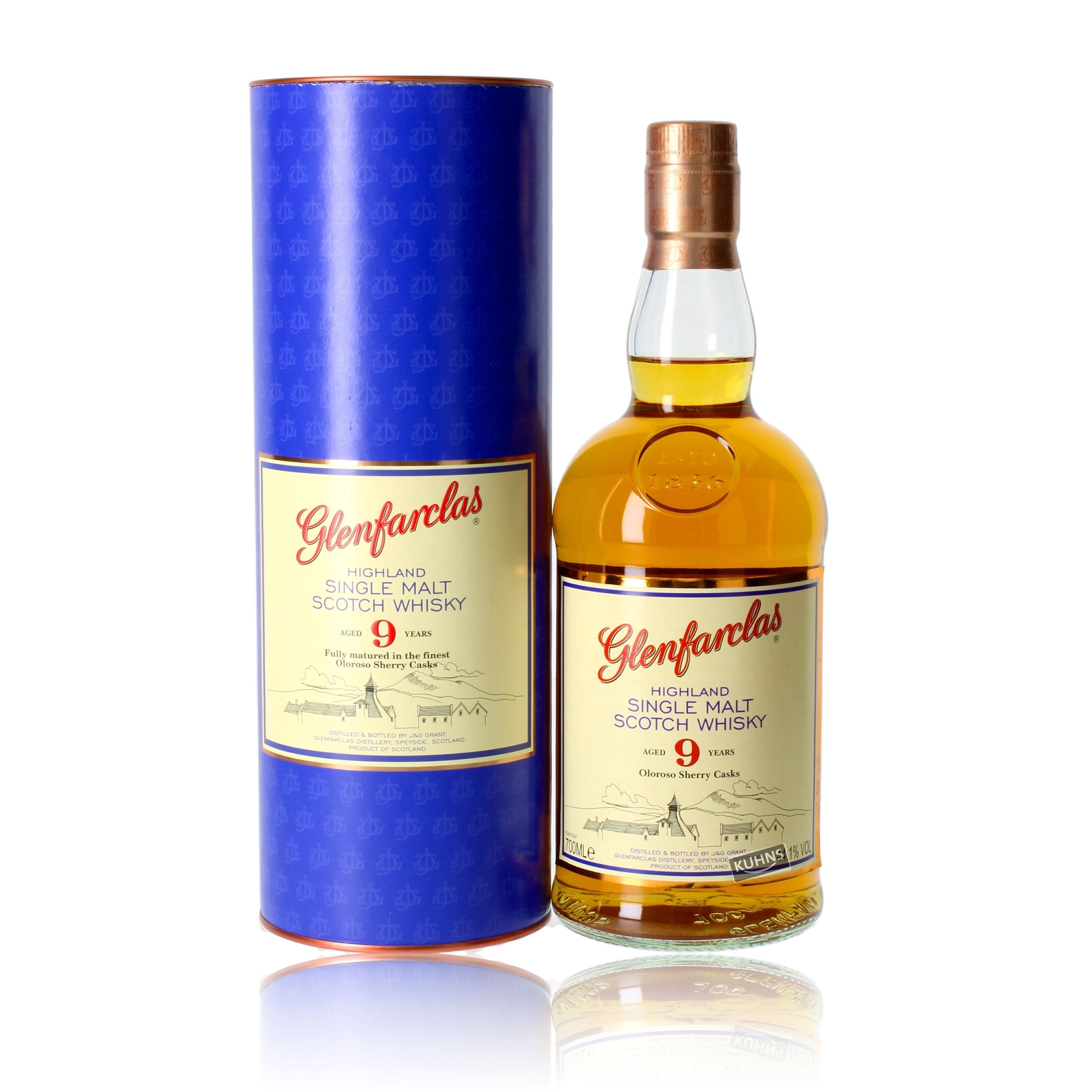 Glenfarclas 9 años 0,7 l, alcohol 44,1 % vol.