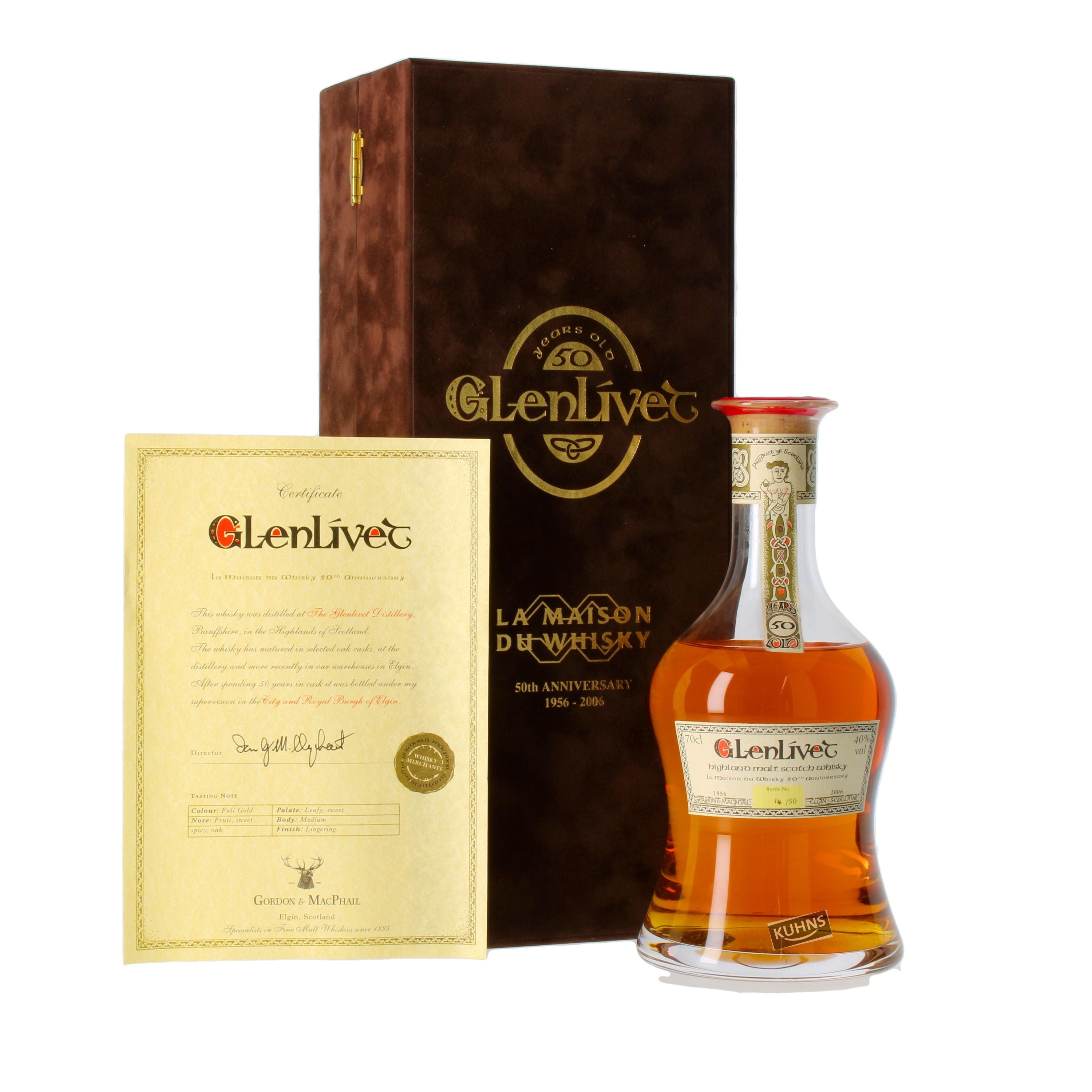 Glenlivet 1956-2006 50 años de whisky Gordon & MacPhail 0,7 l, 40 % de alcohol por volumen