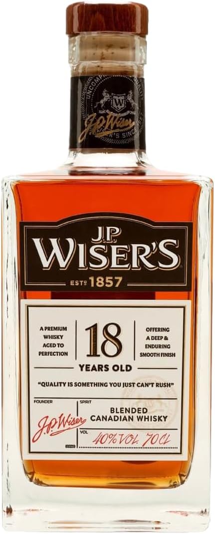 J.P. Wiser's 18 Year Old Canadian Whisky 0.7l, 40% Vol.