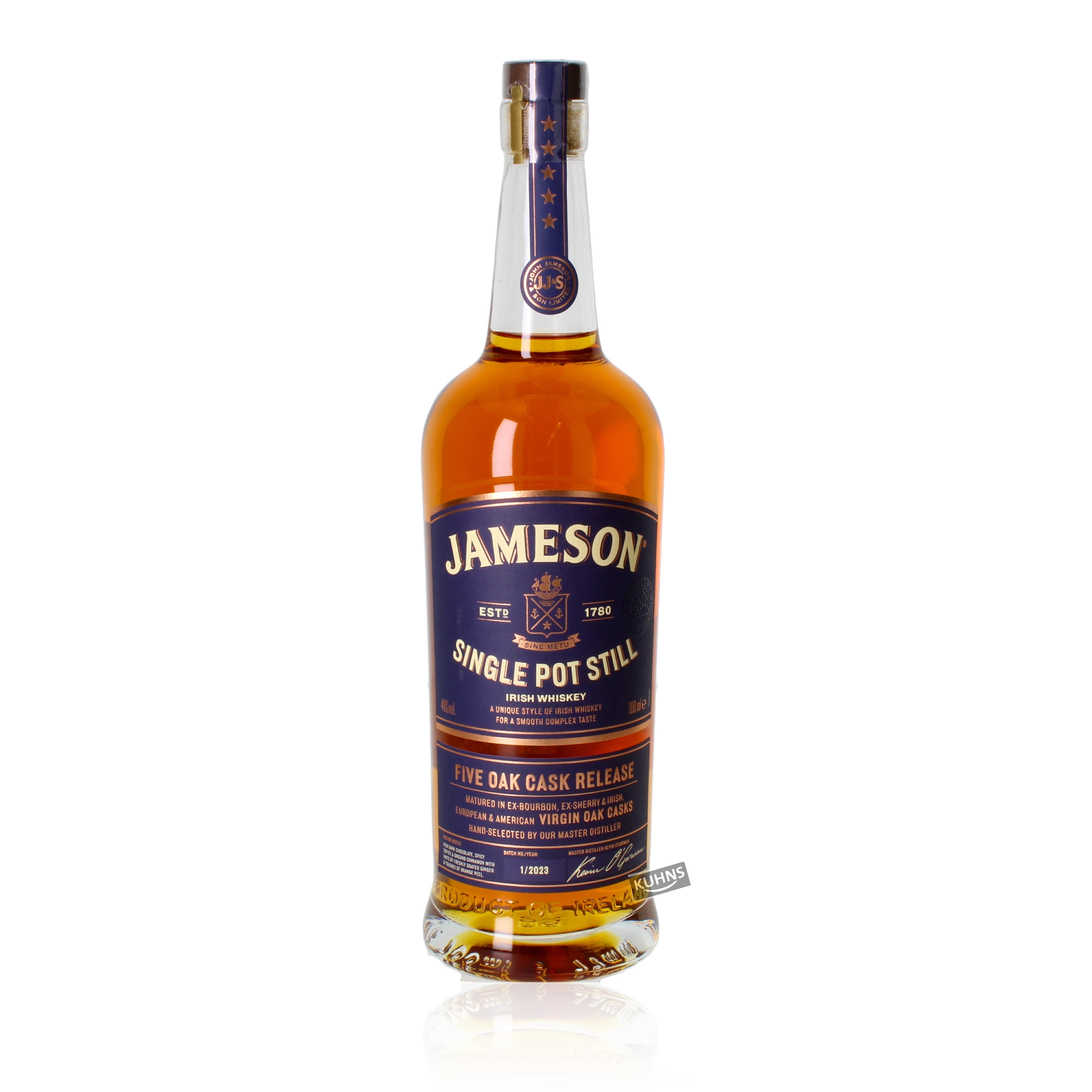 Jameson Five Oak Cask Release 0,7 l alc. 46 % por volumen
