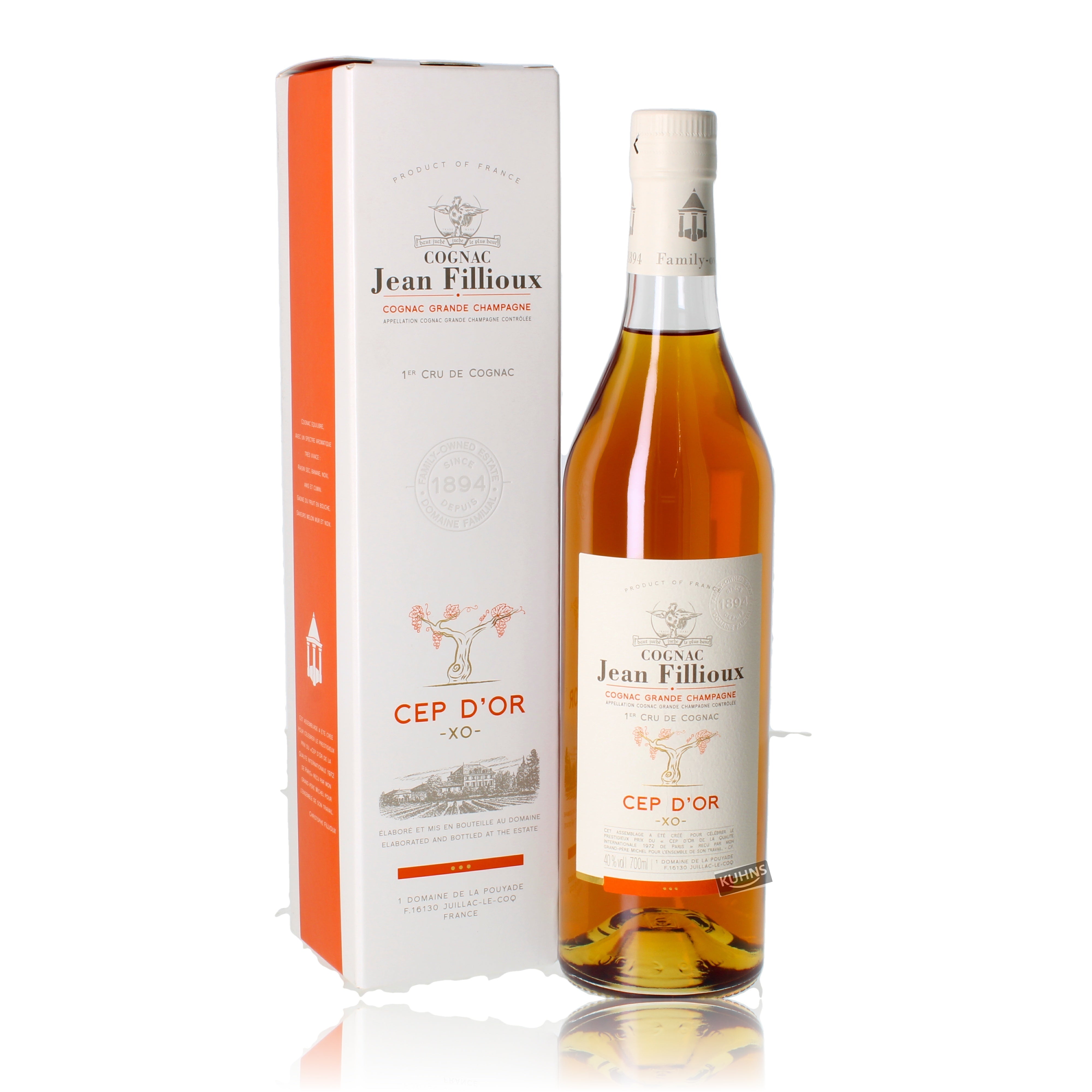Jean Fillioux Cep D'or Cognac 0,7l, alc. 40 Vol.-%