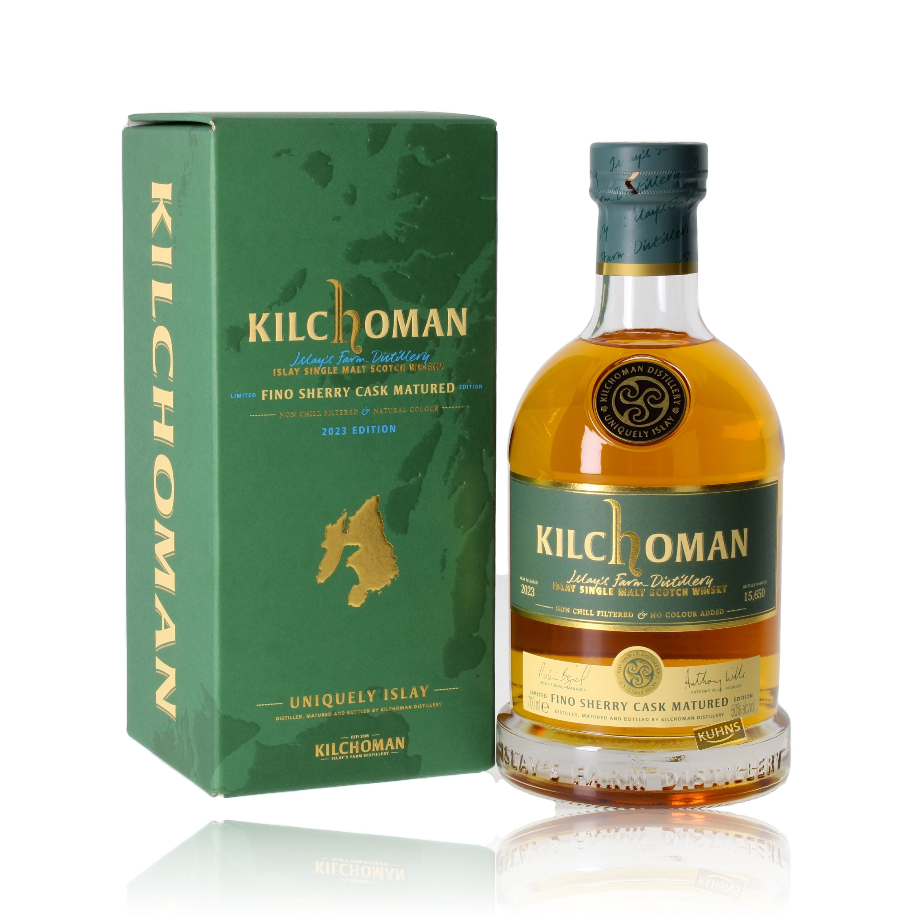 Kilchoman Fino Sherry Cask Matured 2023 0,7 l, 50 % de alcohol por volumen