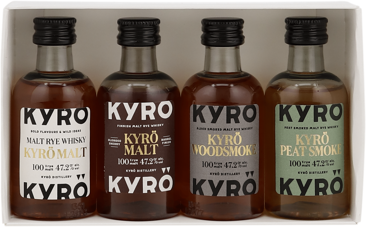 Kyrö Whiskey Tasting Set 4x0.05l, alc. 47.2% vol.