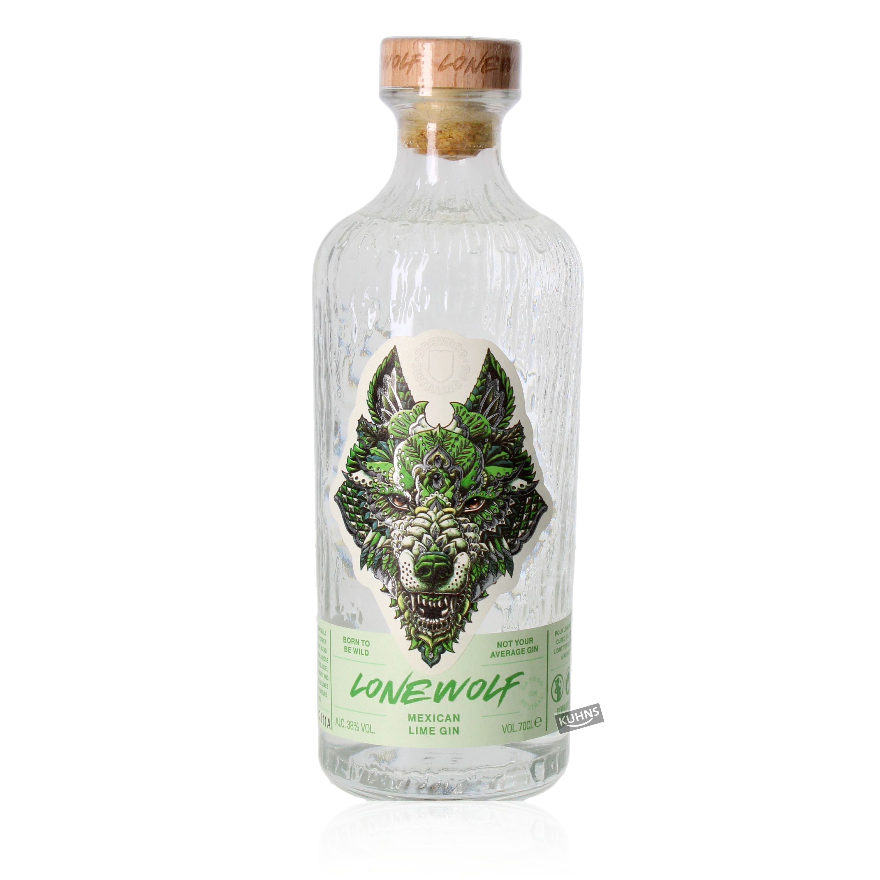 Lonewolf Mexican Lime Gin 0,7l, alc. 38 Vol.-%