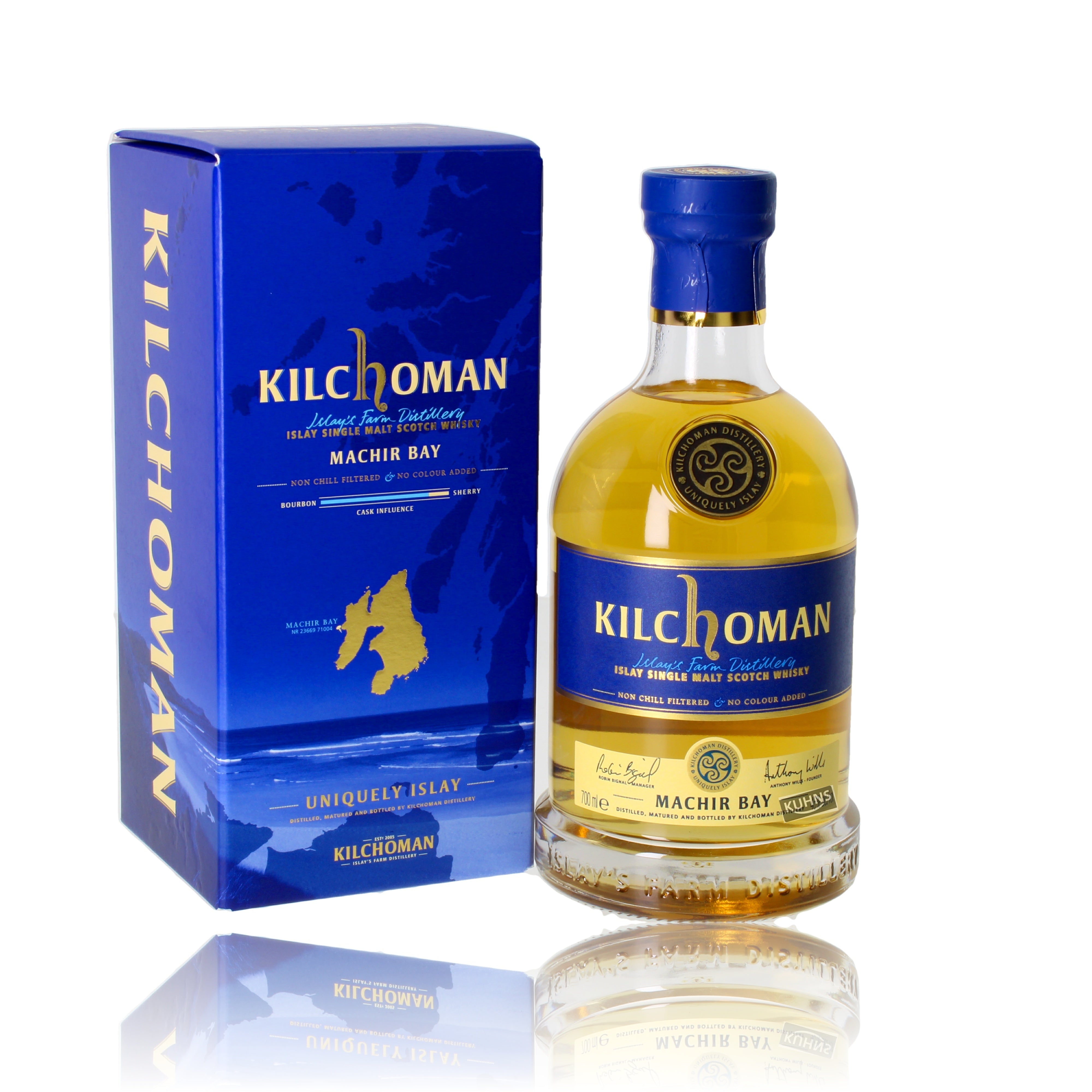 Kilchoman Machir Bay Islay Single Malt 0,7 l, 46 % de alcohol por volumen