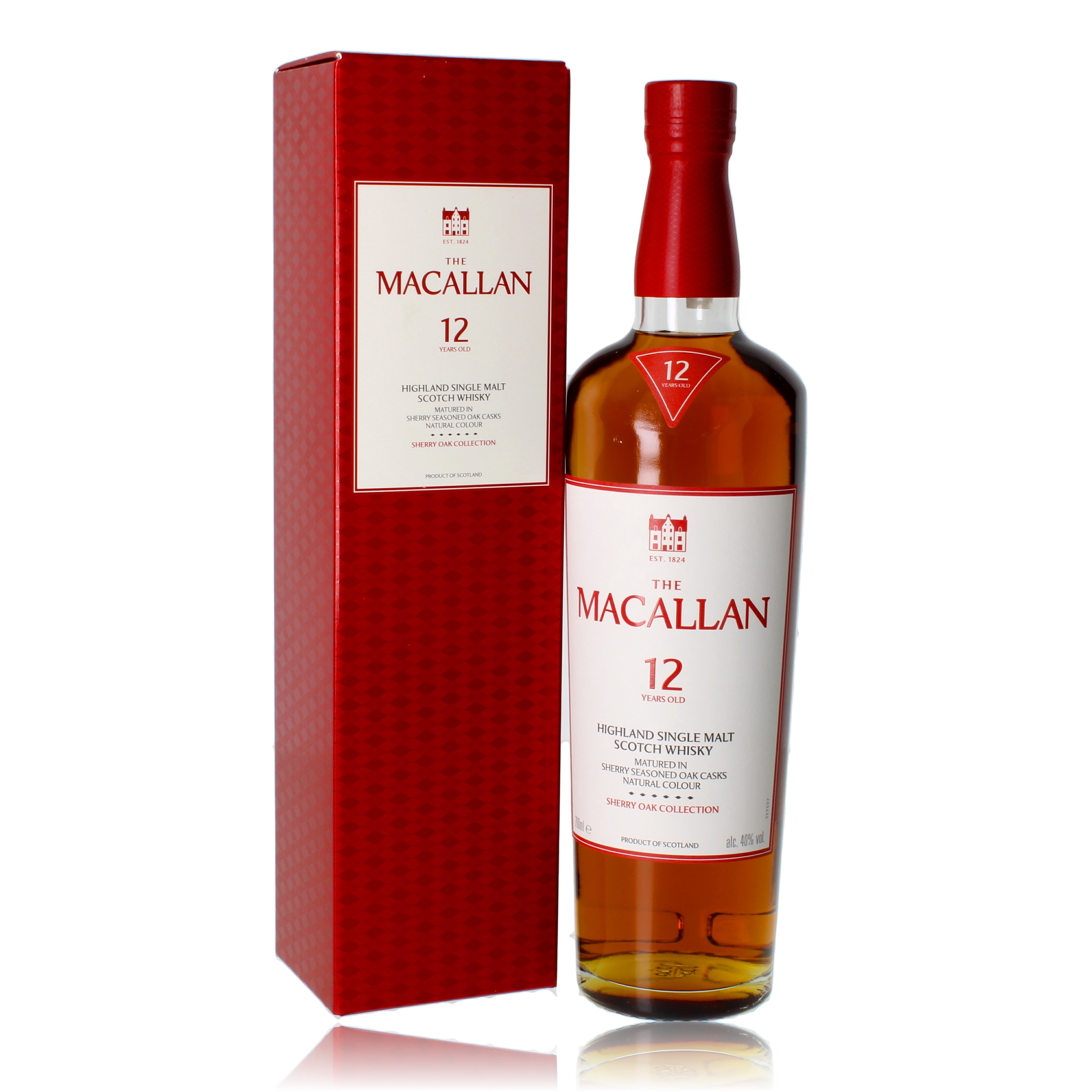 Macallan 12 years Sherry Oak 0.7l, alc. 40 Vol.-%
