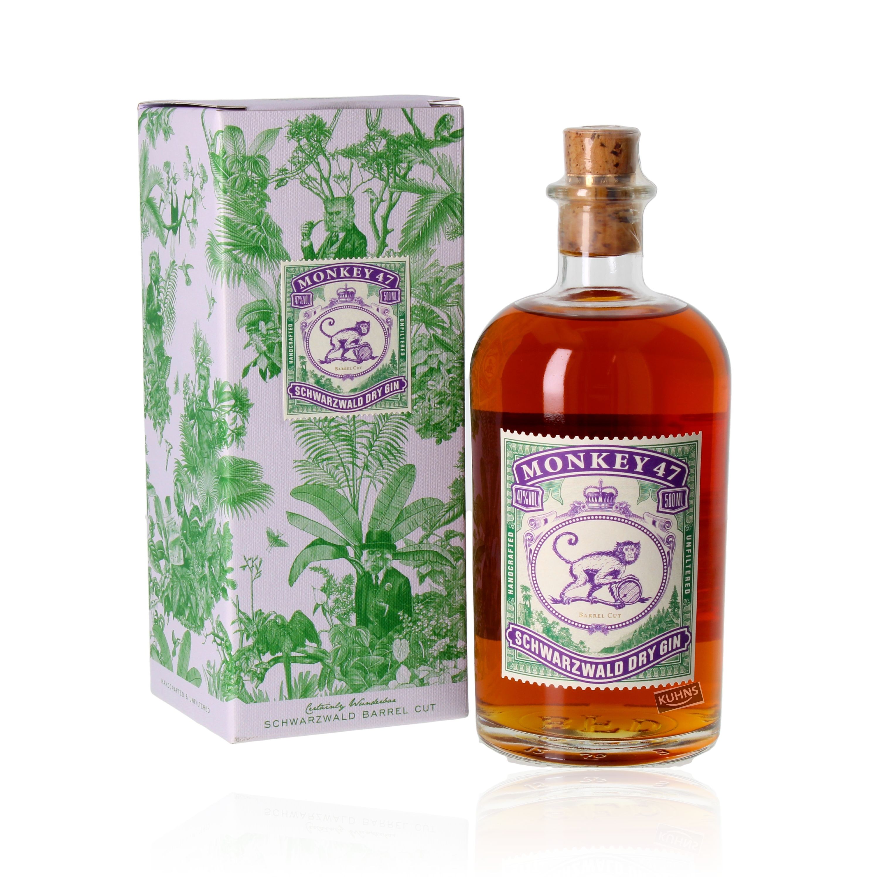 Monkey 47 Barrel Cut 0,5 l, 47 % vol., ginebra seca alemana