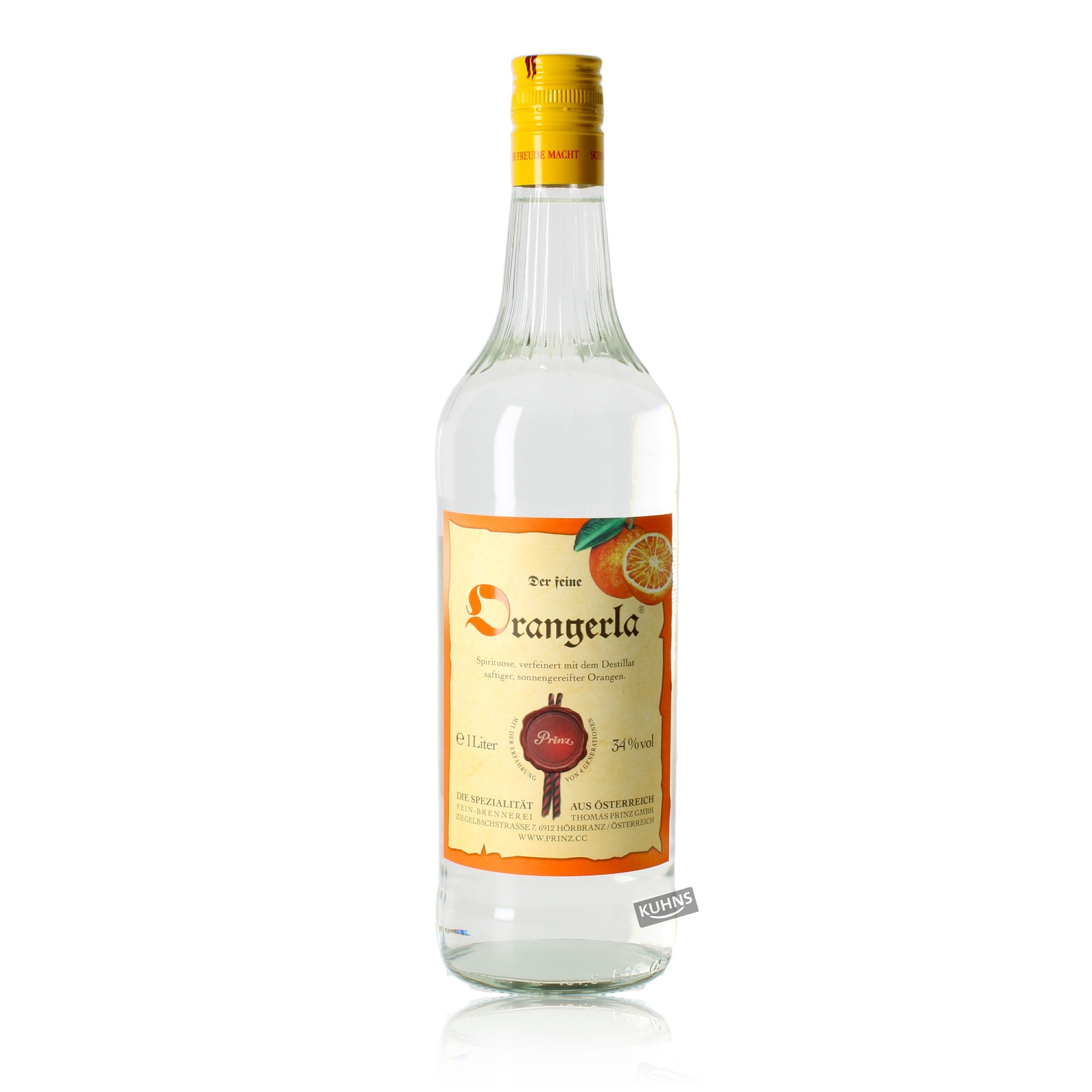 Prinz Orangerla 1,0l, alcohol 34% vol.