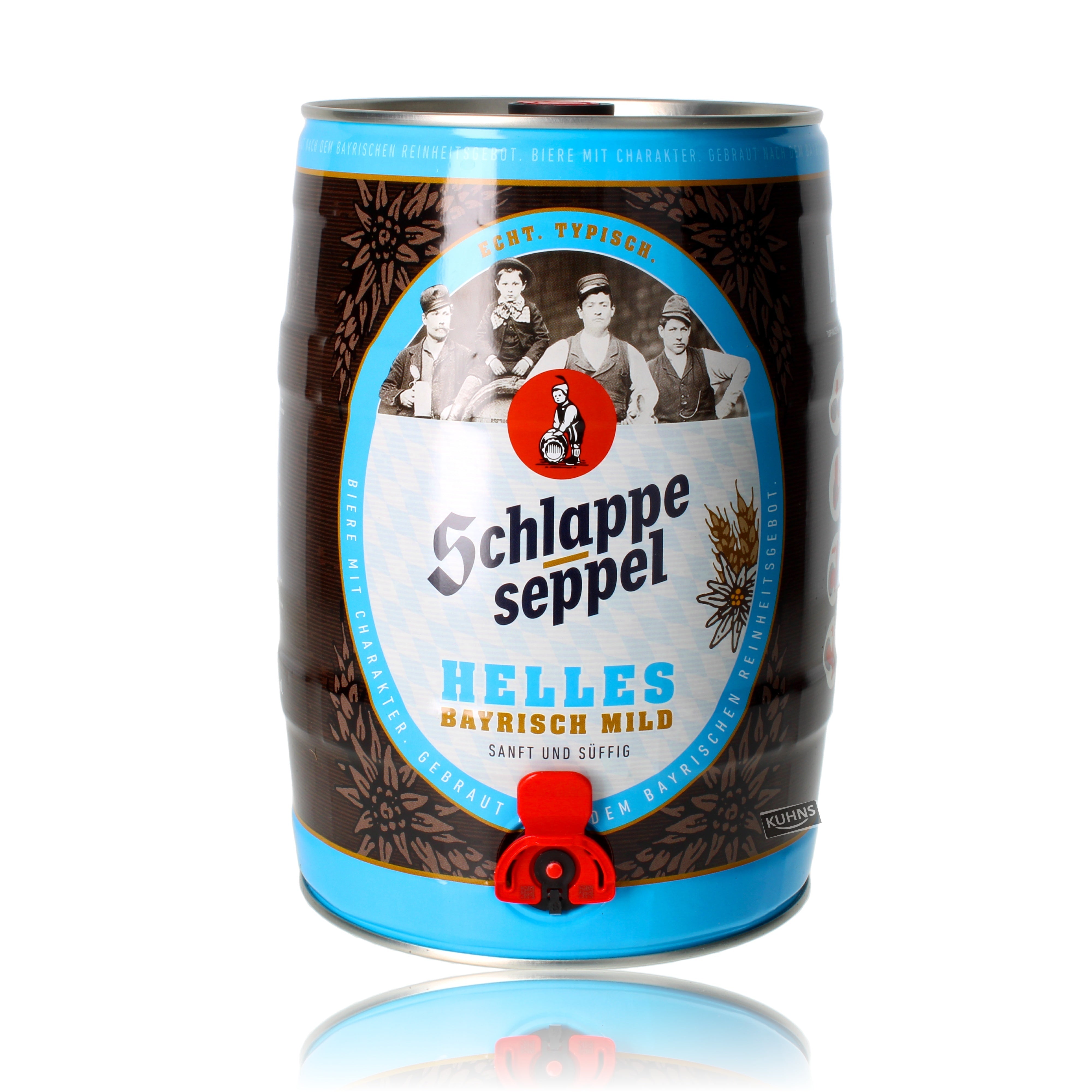 Schlappeseppel light party keg 5.0l, alc. 4.8% by volume