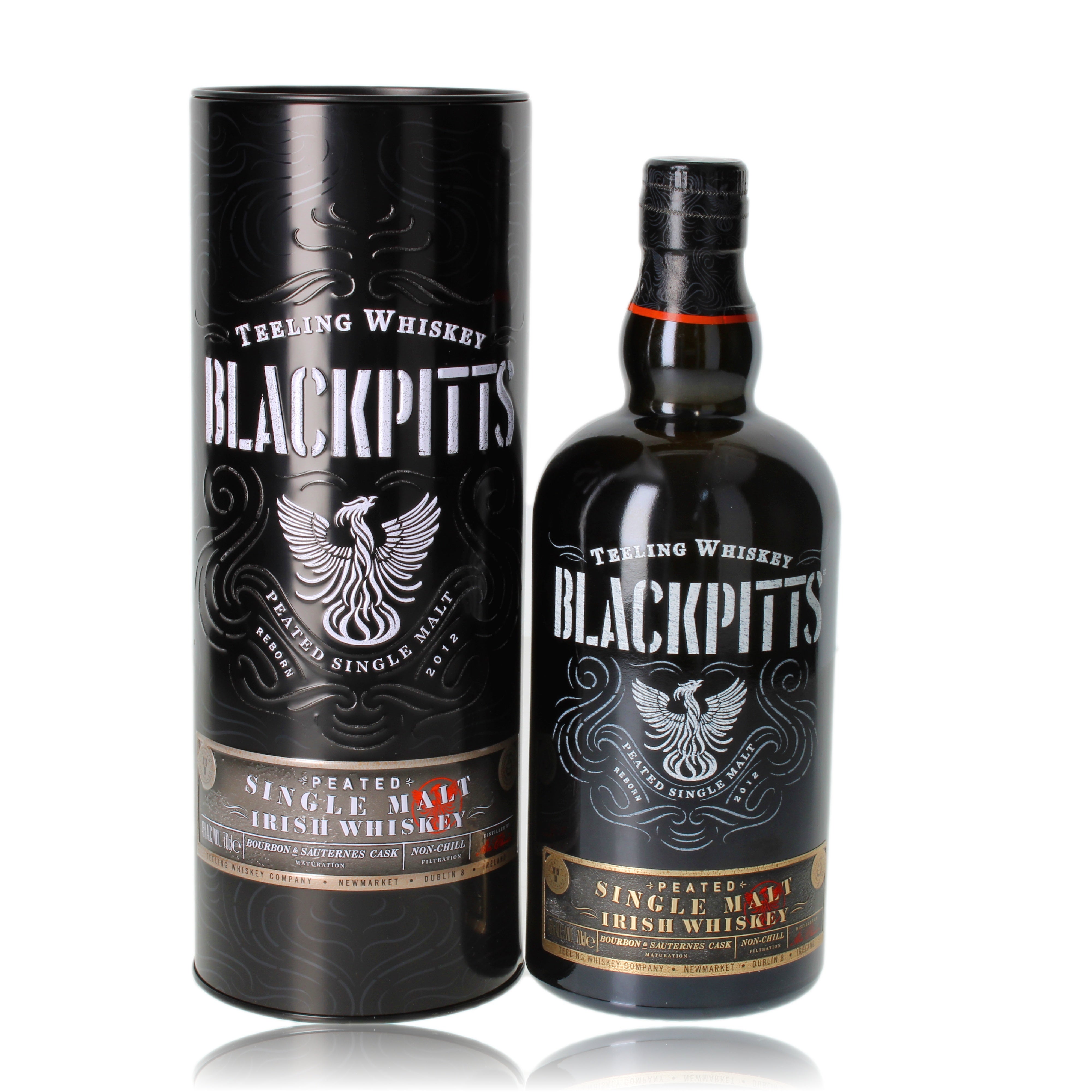 Whisky irlandés de pura malta Teeling Blackpitts 0,7 l, 46 % de alcohol por volumen