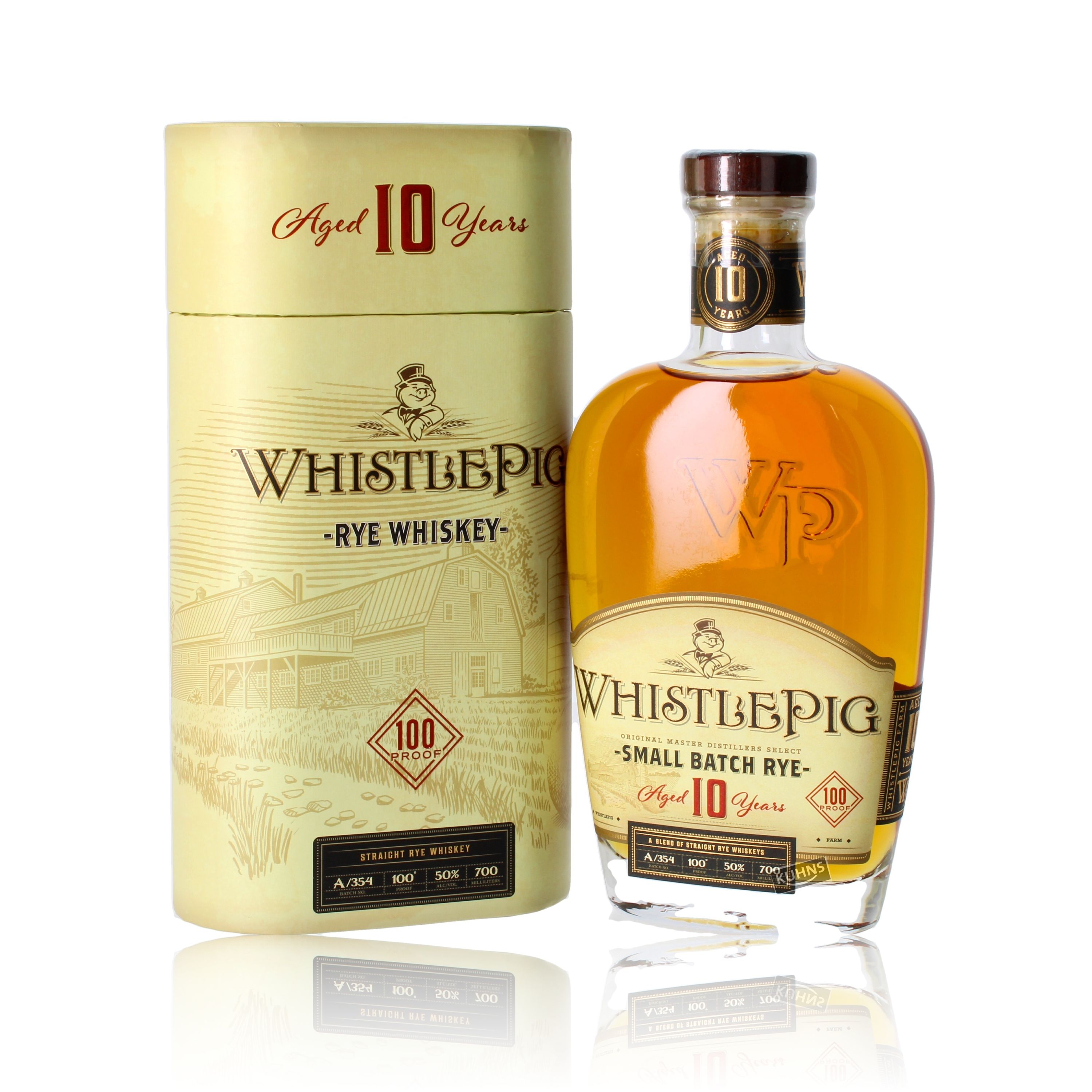 Whisky de centeno Whistlepig 10 años, 0,7 l, 50 % de alcohol por volumen