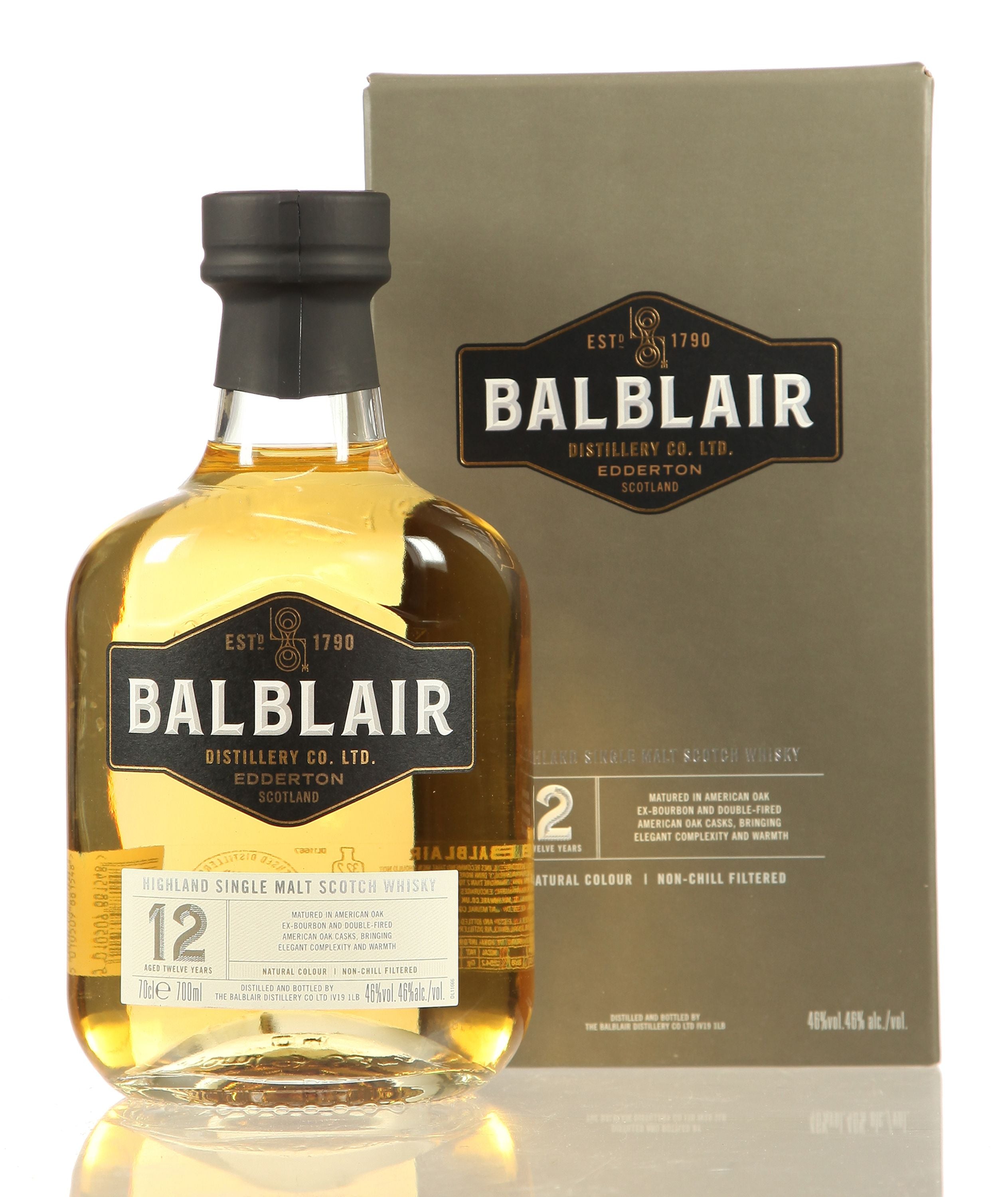 Balblair 12 años 0,7 l, 46 % alc./vol.