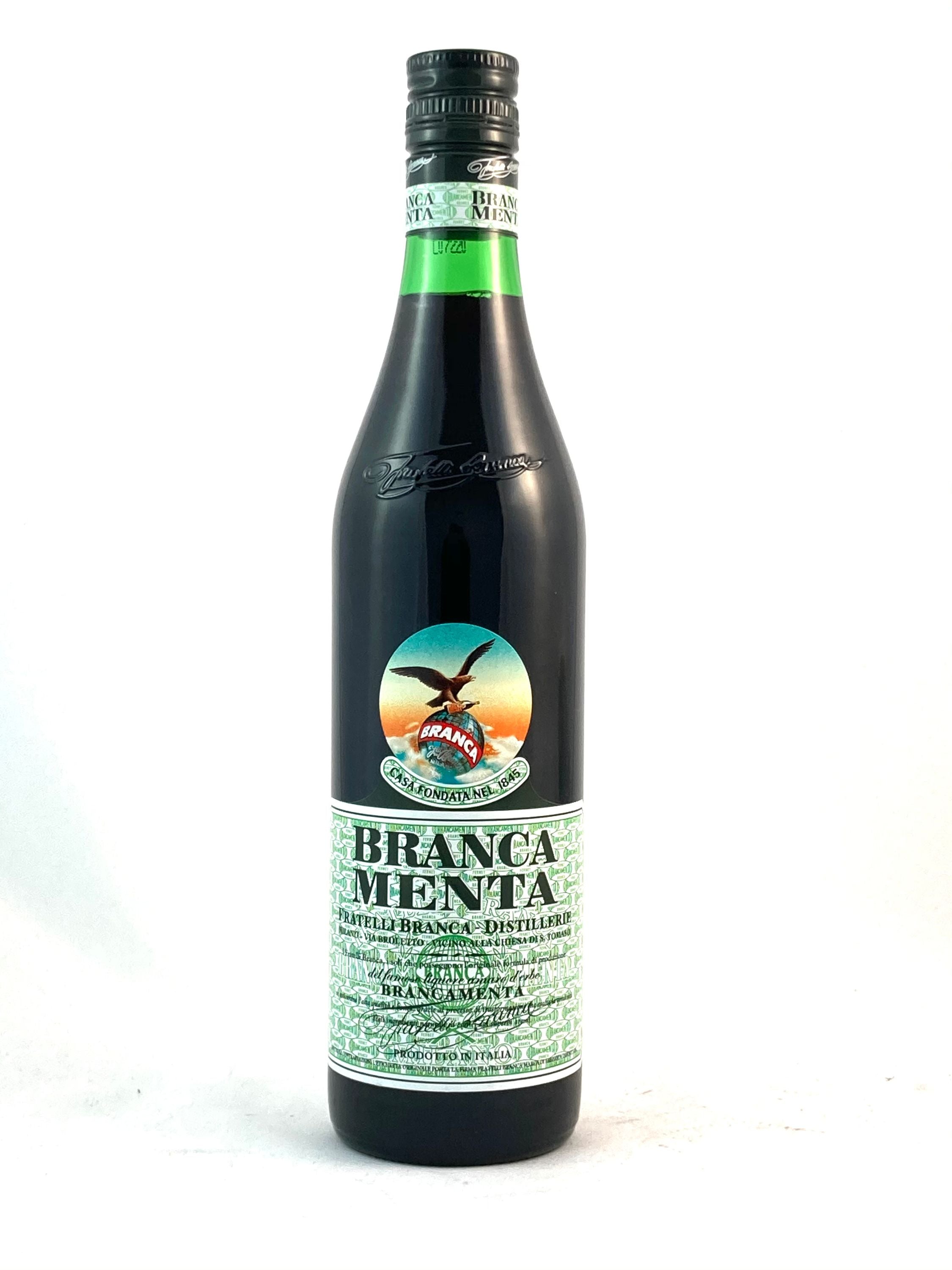 Branca Menta 0.7l, alc. 28% by volume, herbal liqueur Italy
