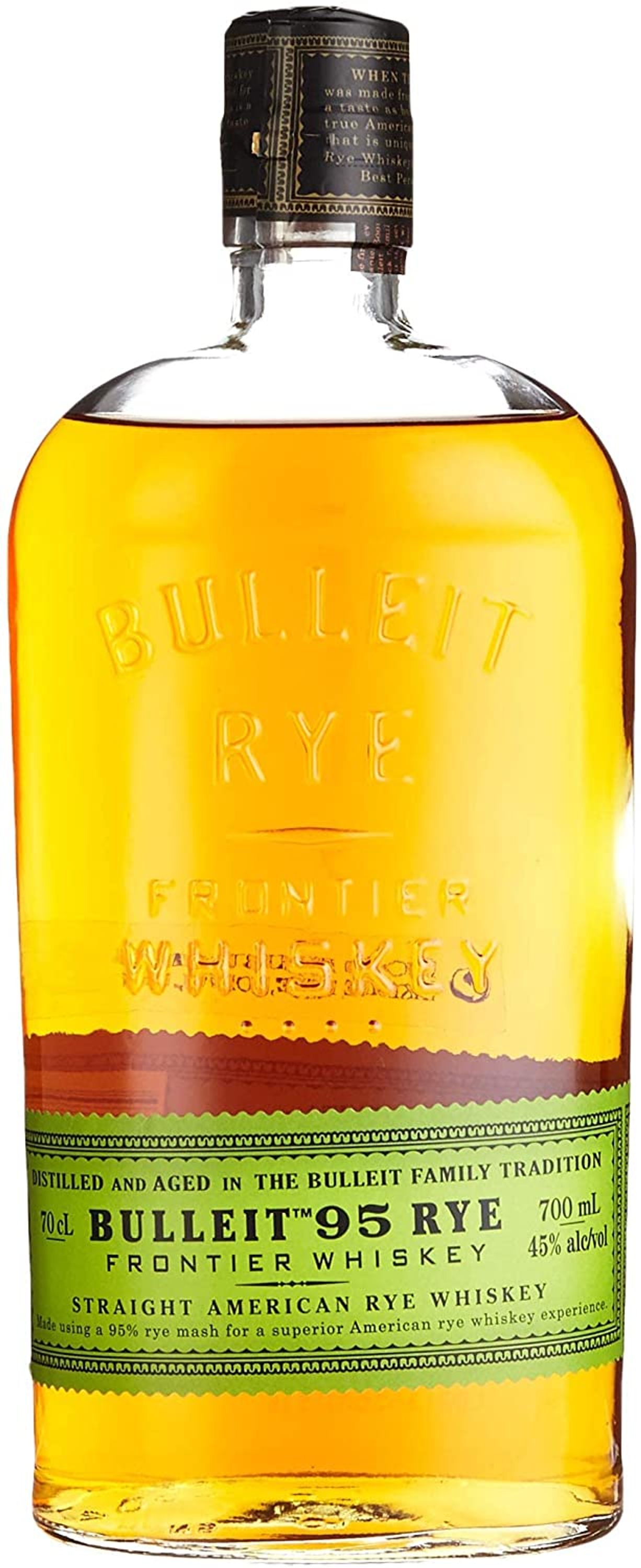 Bulleit Rye Whisky de centeno americano puro 0,7 l, alc. 45% vol.