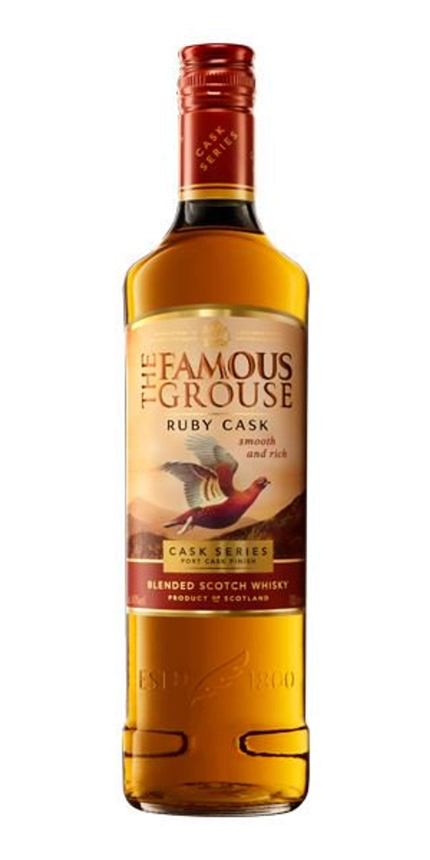 Whisky mezclado The Famous Grouse Ruby Cask 0,7 l, 40 % de alcohol por volumen