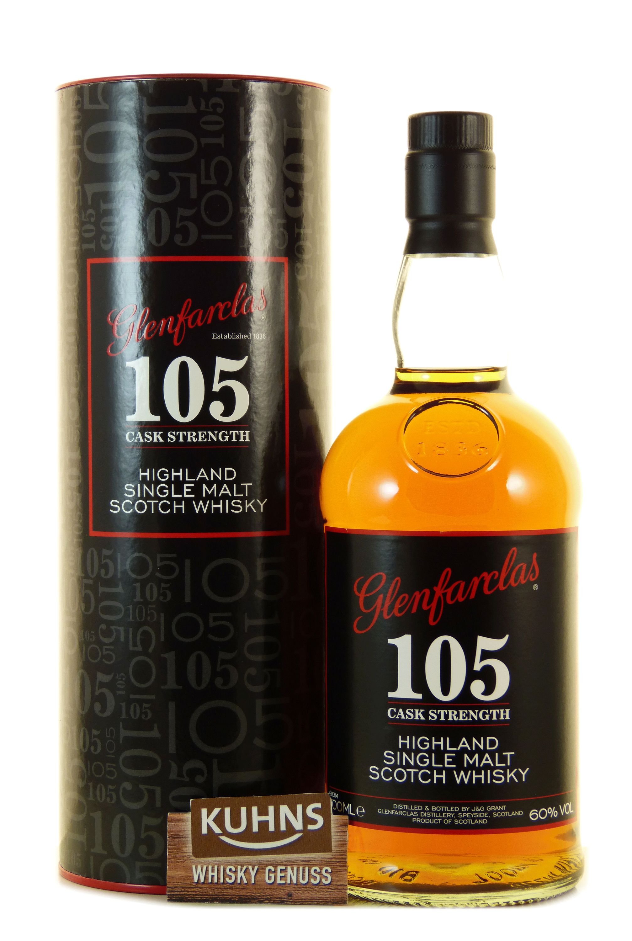 Glenfarclas 105 Cask Strength 0,7 l, 60 % de alcohol por volumen