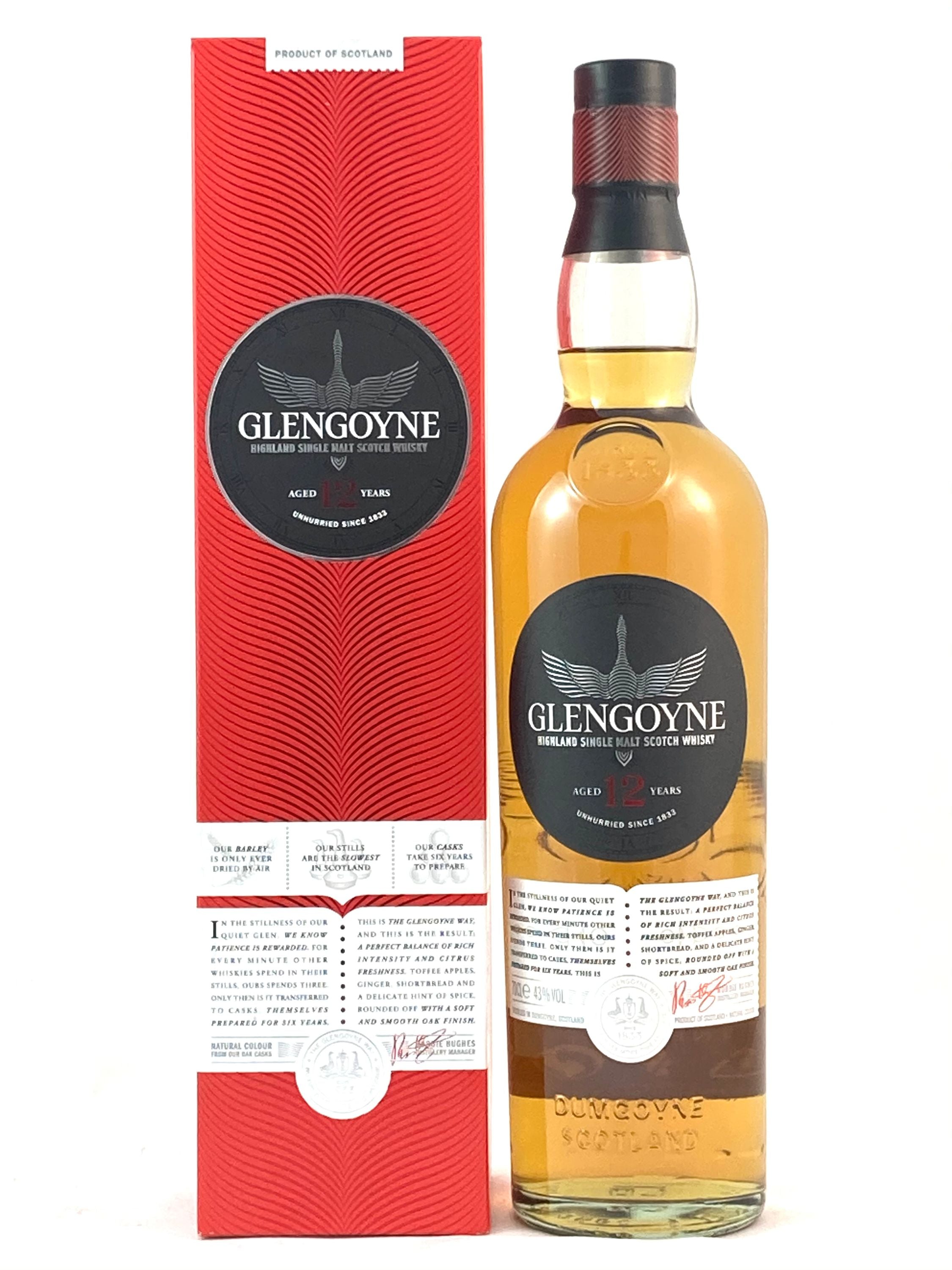 Glengoyne 12 años 0,7 l, 43 % ABV