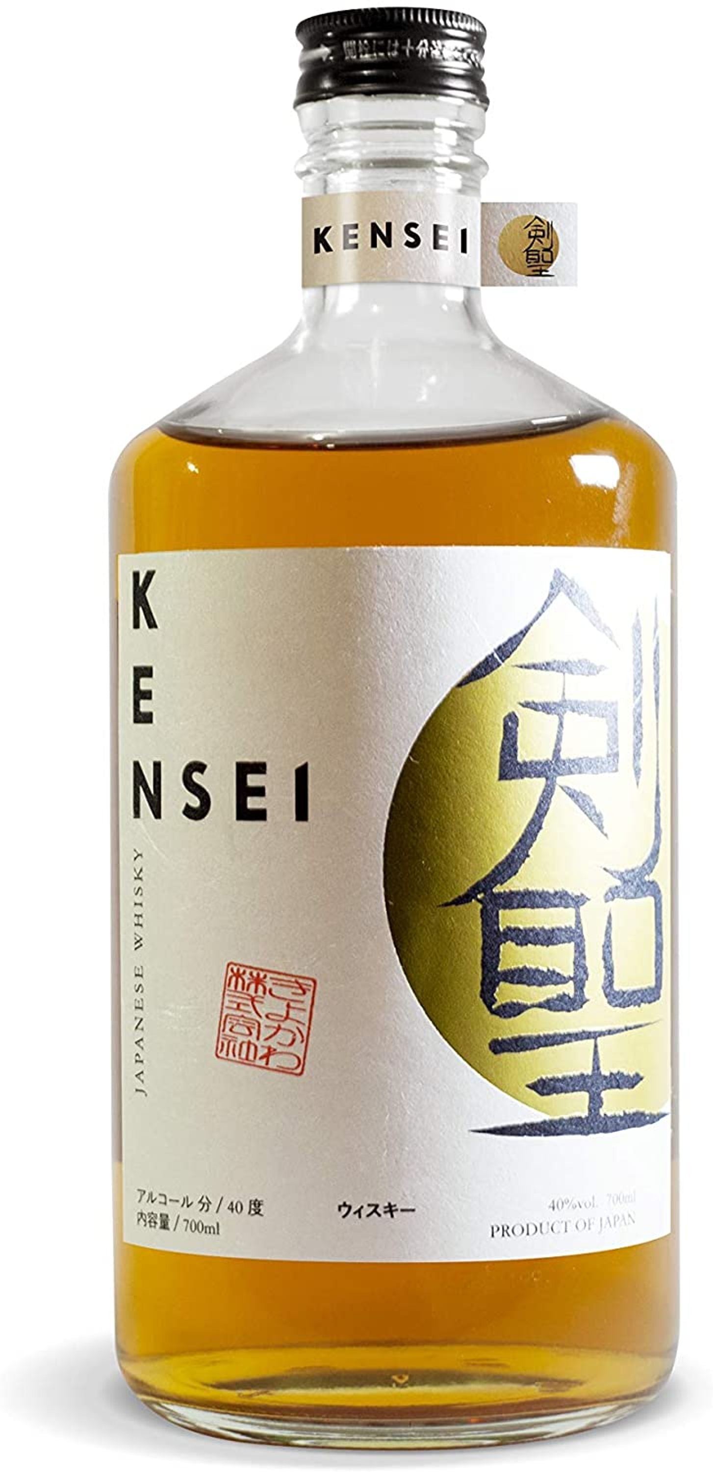 Whisky japonés mezclado Kensei 0,7 l, 40 % de alcohol por volumen
