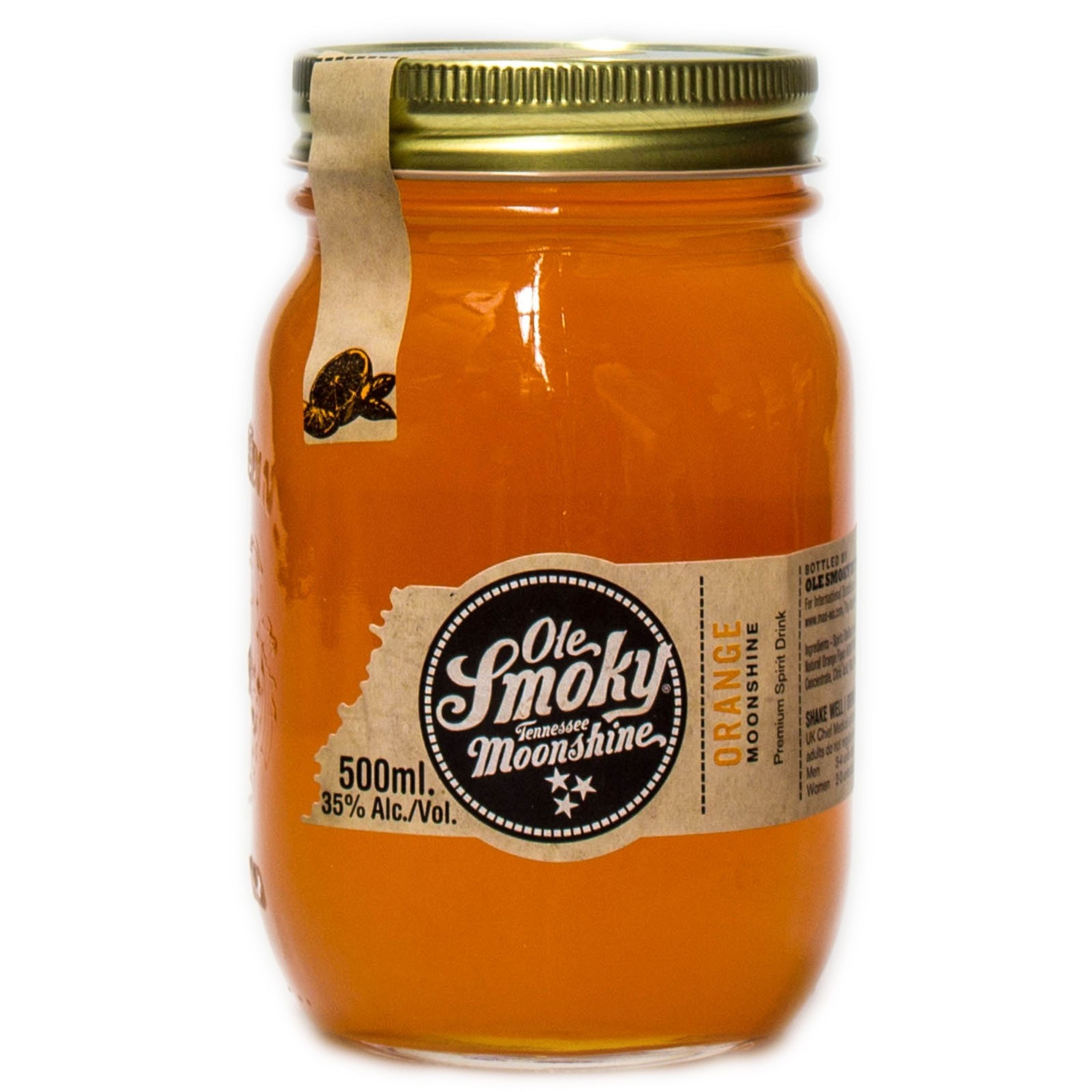 Ole Smoky Moonshine Naranja 0,5l, alc. 35% vol.