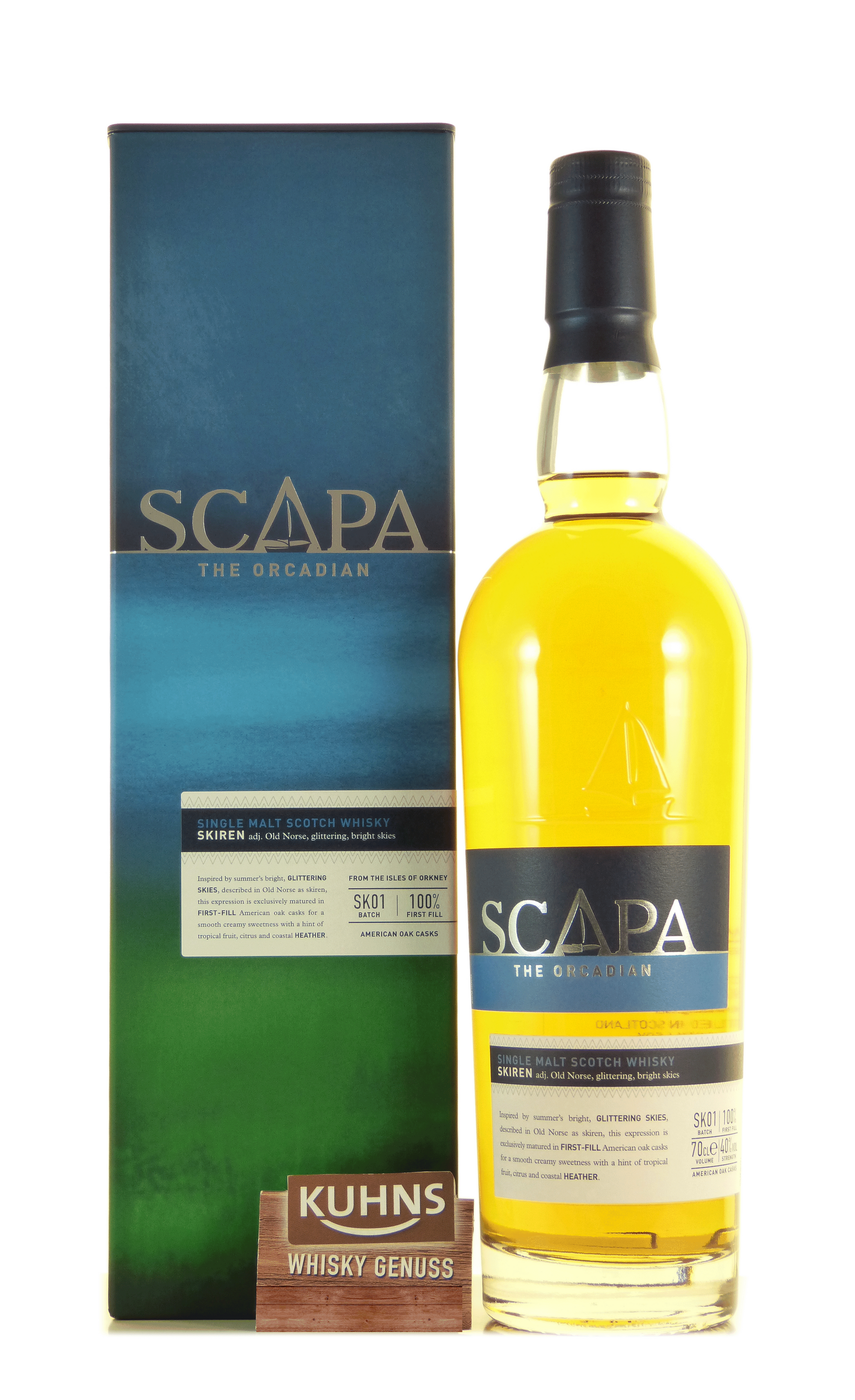 Scapa Skiren Single Malt Scotch Whiskey 0.7l, alc. 40% by volume