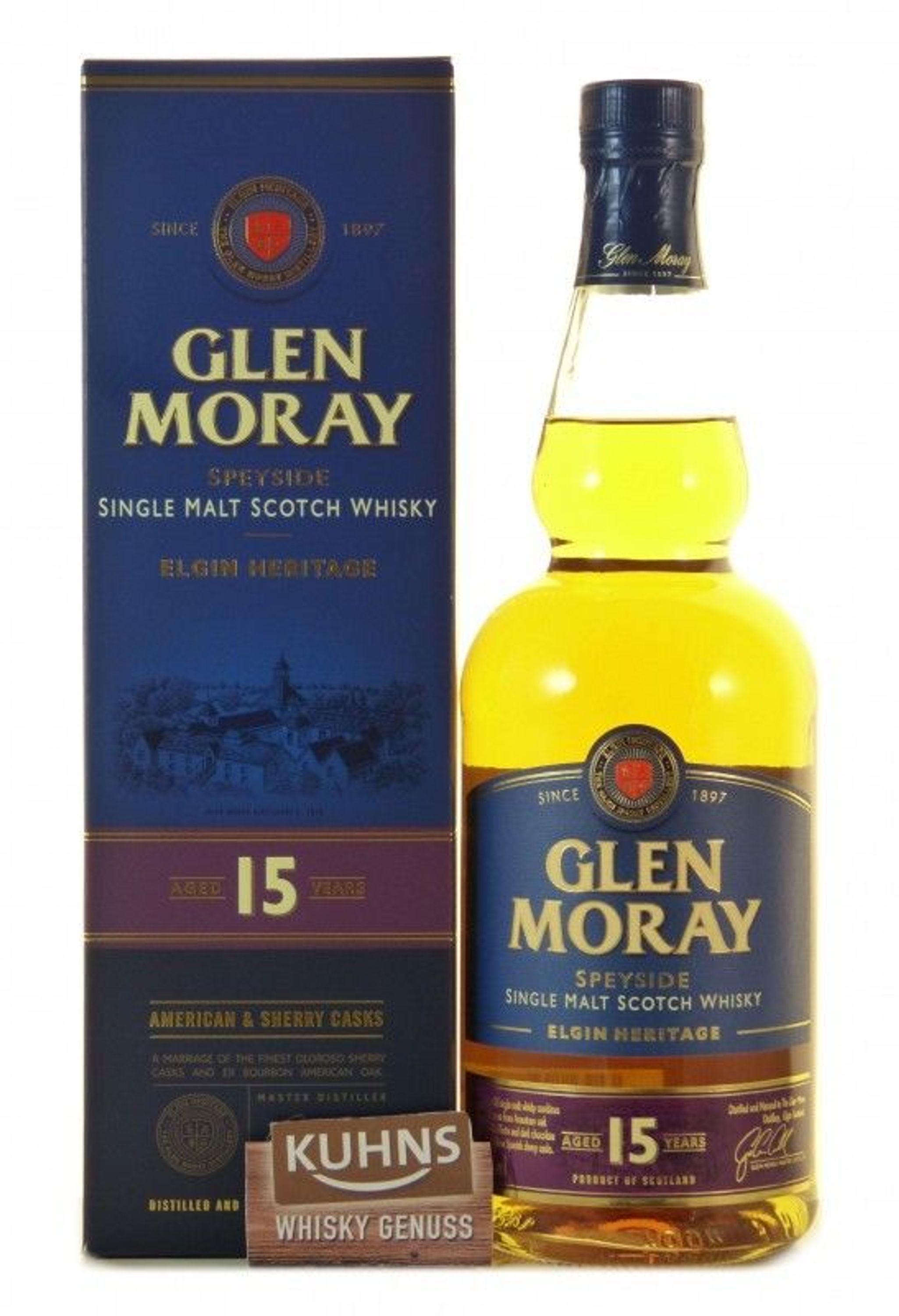Glen Moray 15 años 0,7 l, 40 % alc./vol.