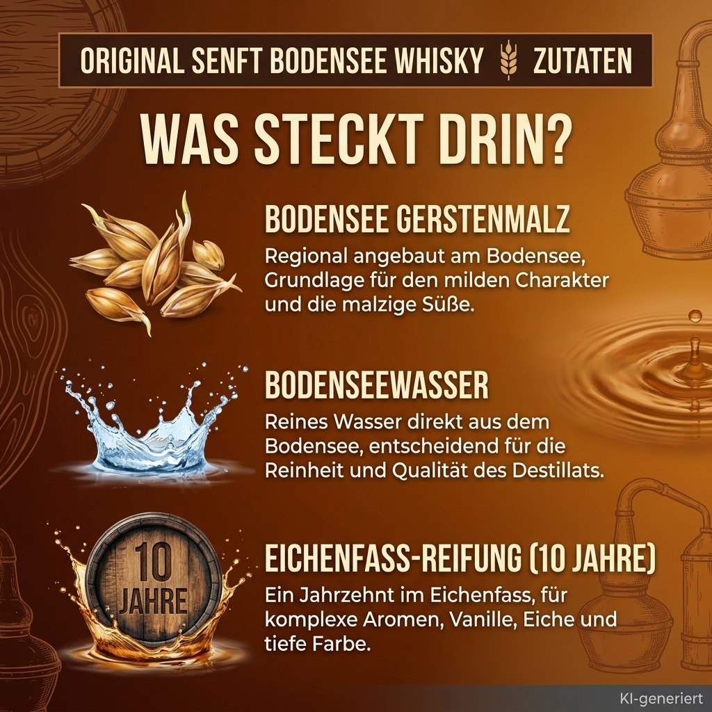 Senft Lake Constance Single Malt Whisky 10 Years 0.5l, 43% vol.