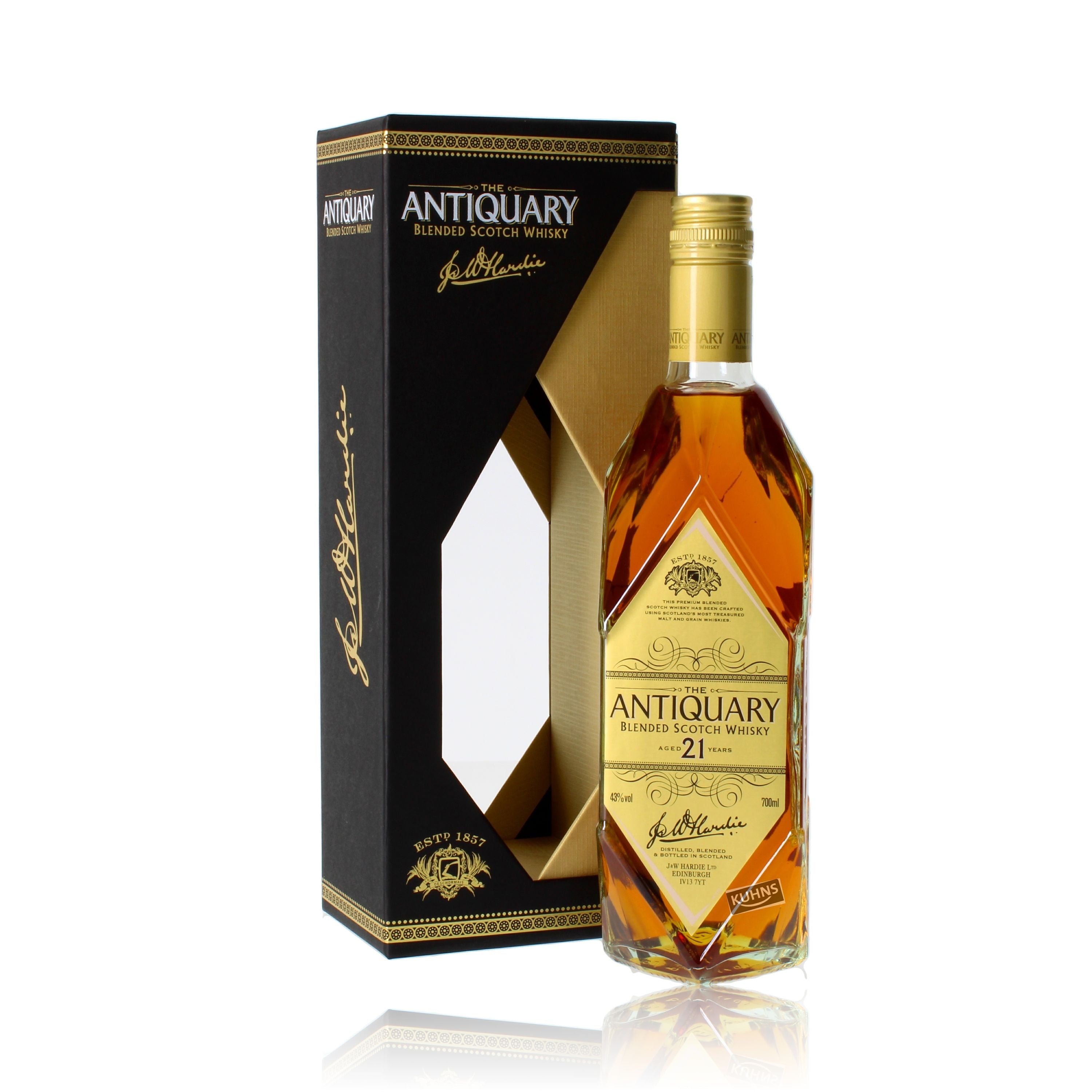 Antiquary 21 años Whisky escocés mezclado 0,7 l, alc. 43% vol.