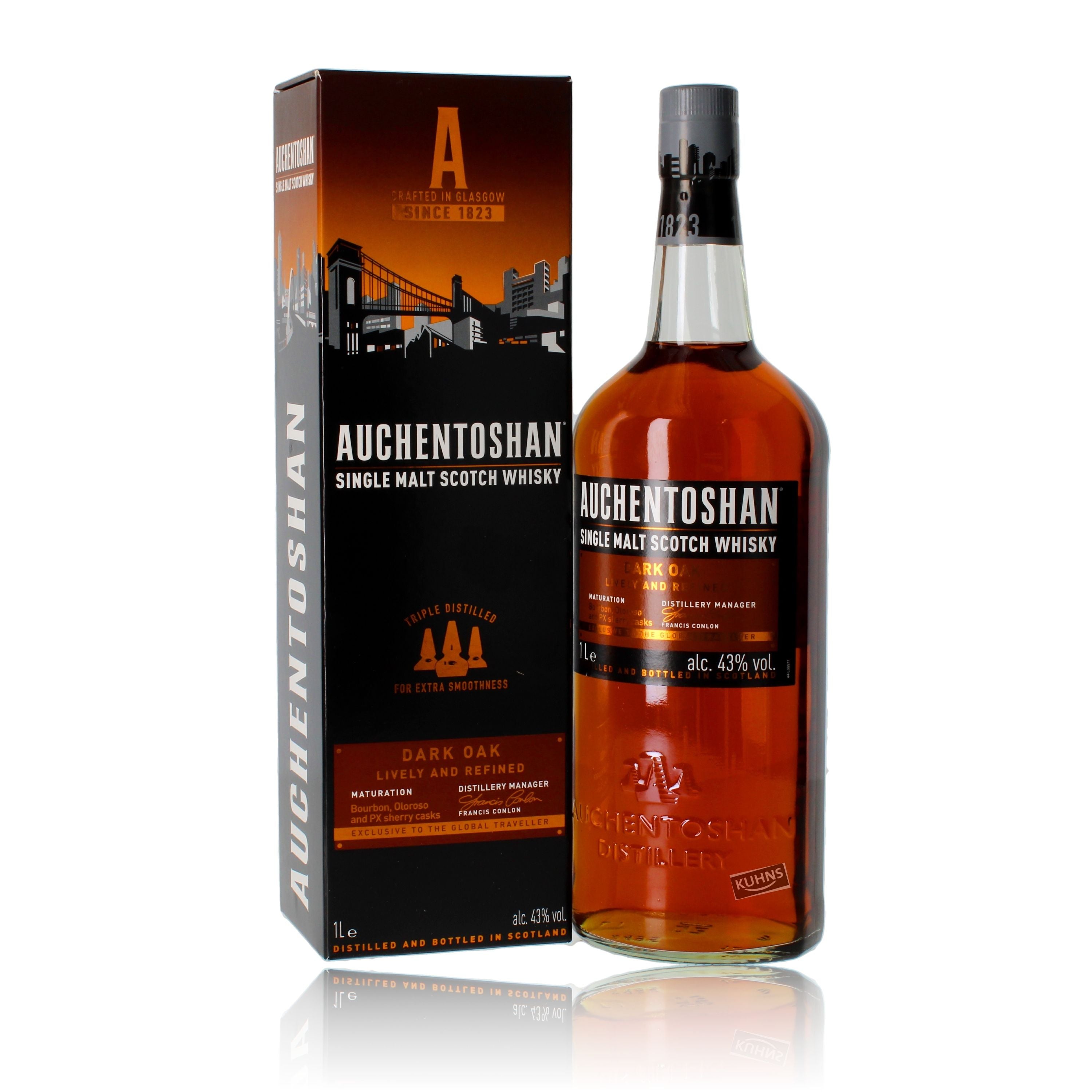 Auchentoshan Roble oscuro 1,0 l, alc. 43% vol.