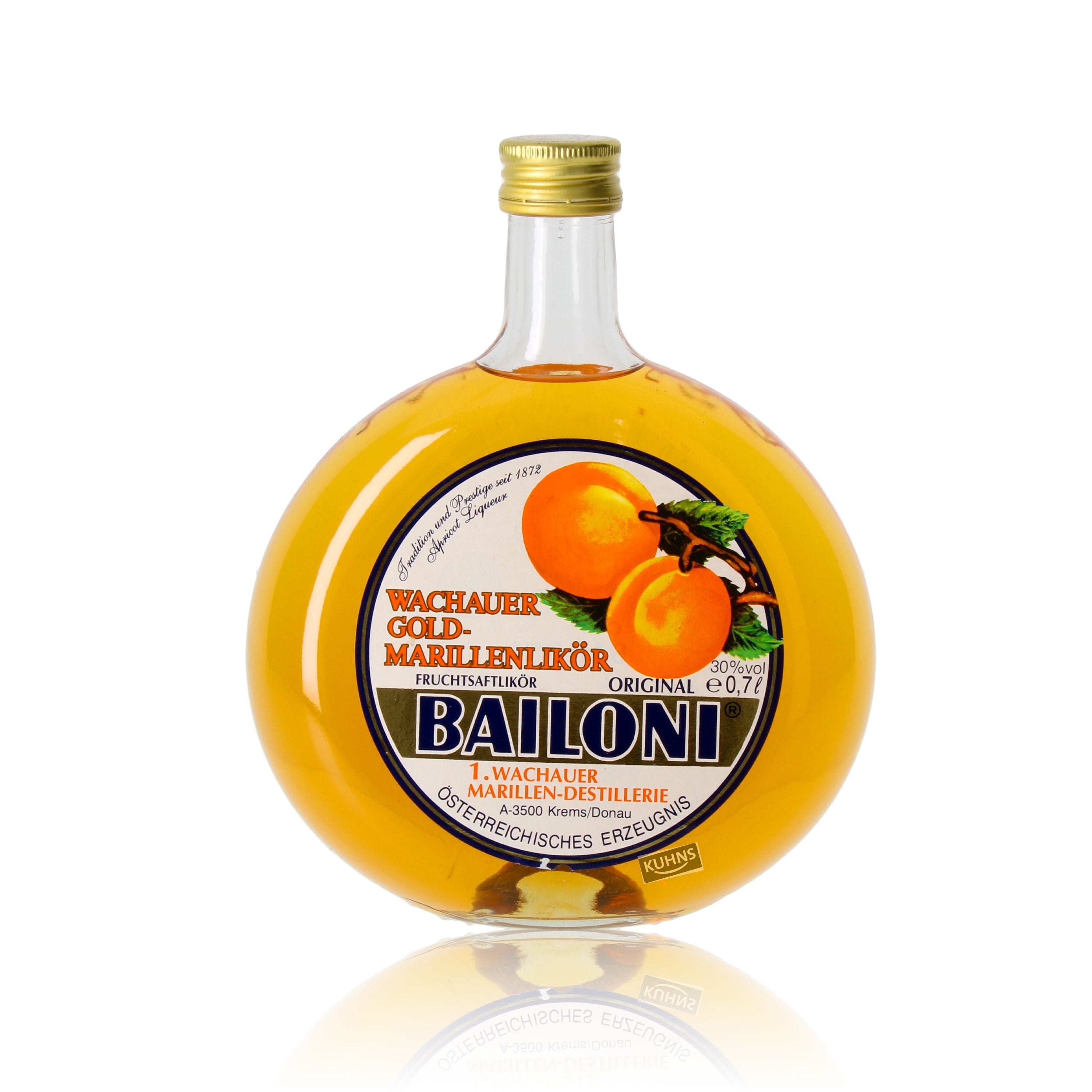 Bailoni Wachauer Gold Licor de Albaricoque 0,7l, 30% alc./vol. Licor Austria