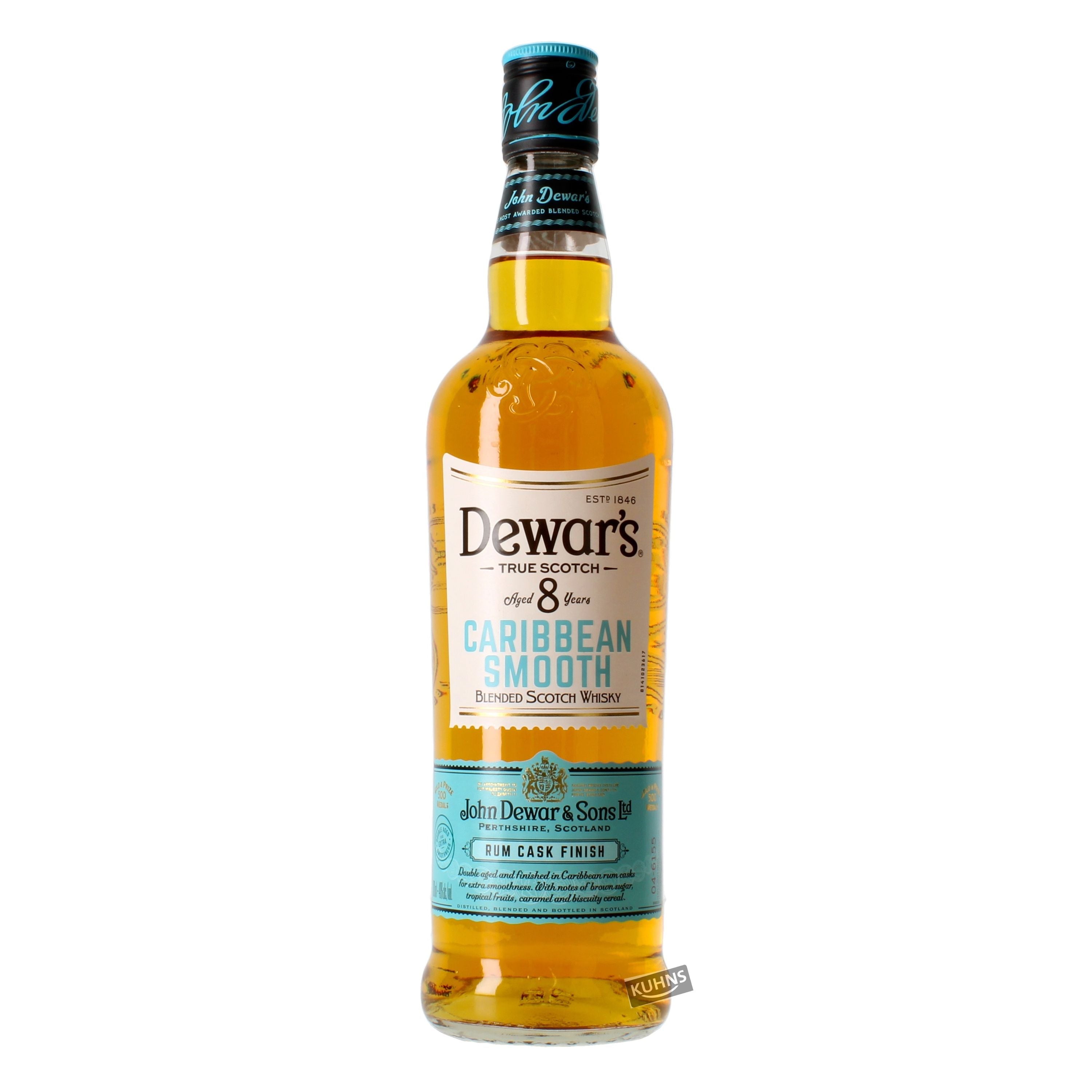 Dewar's Caribbean Smooth 8 años 0,7 l, alc. 40 % vol.