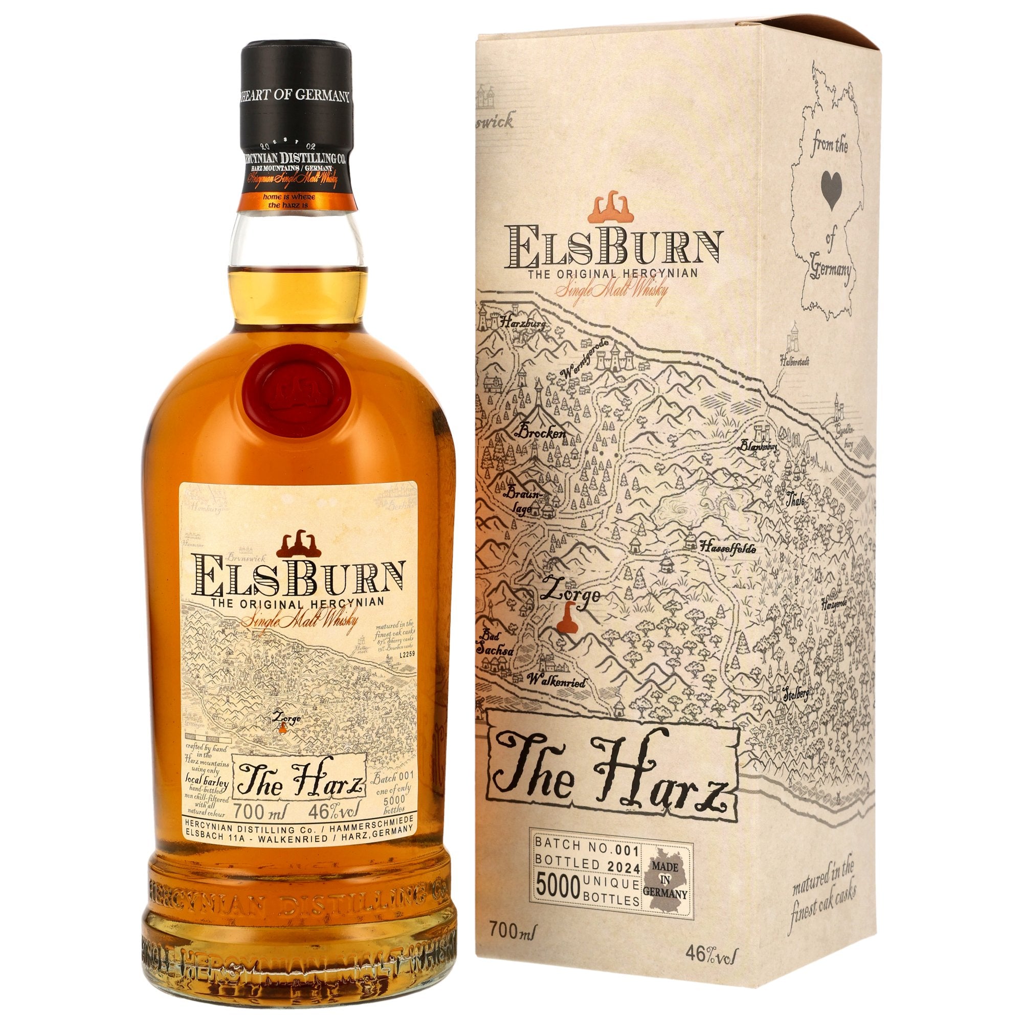 Elsburn The Harz Single Malt 0.7l, alc. 46% by volume