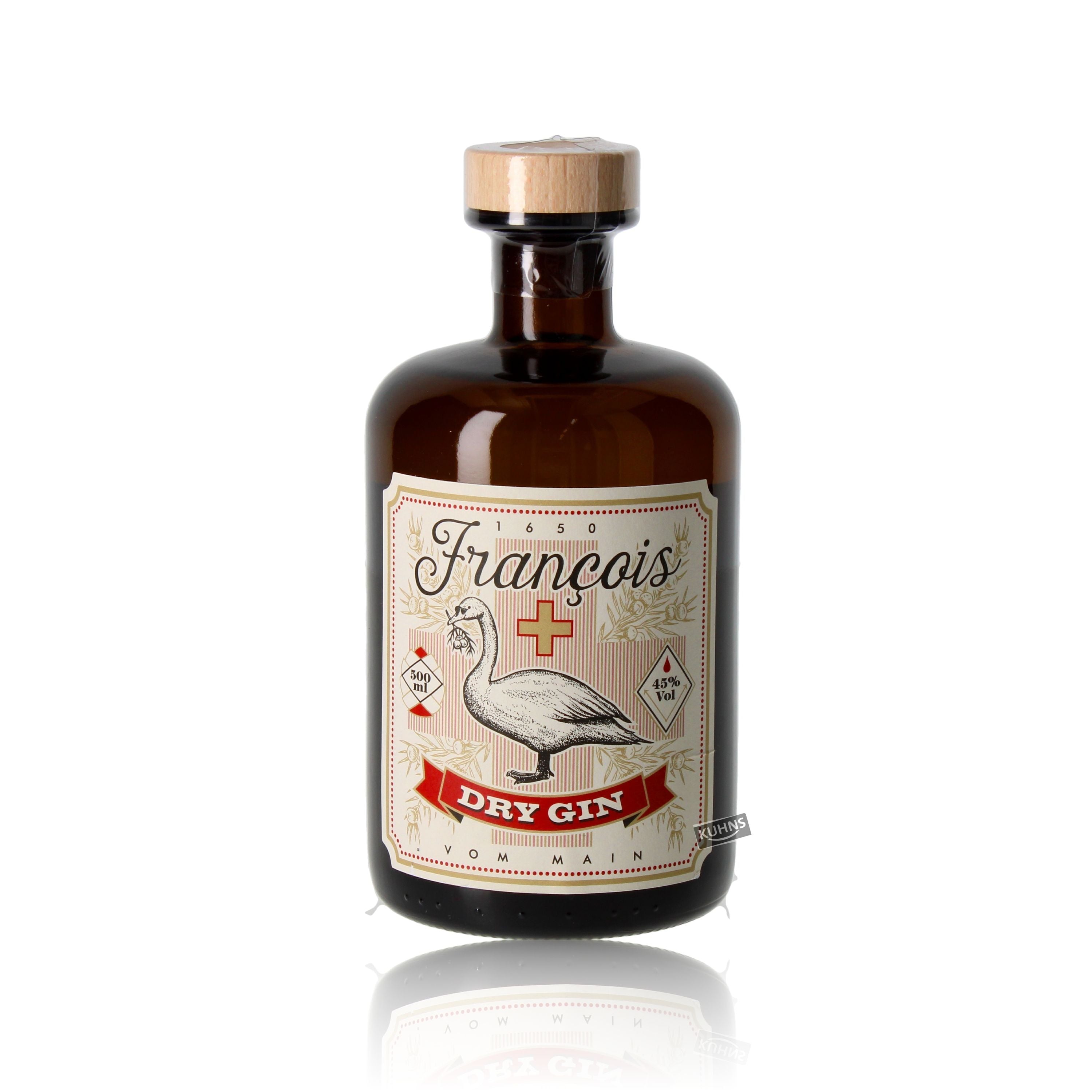 Francois Hanau Dry Gin 0,5l, alc. 45 Vol.-%