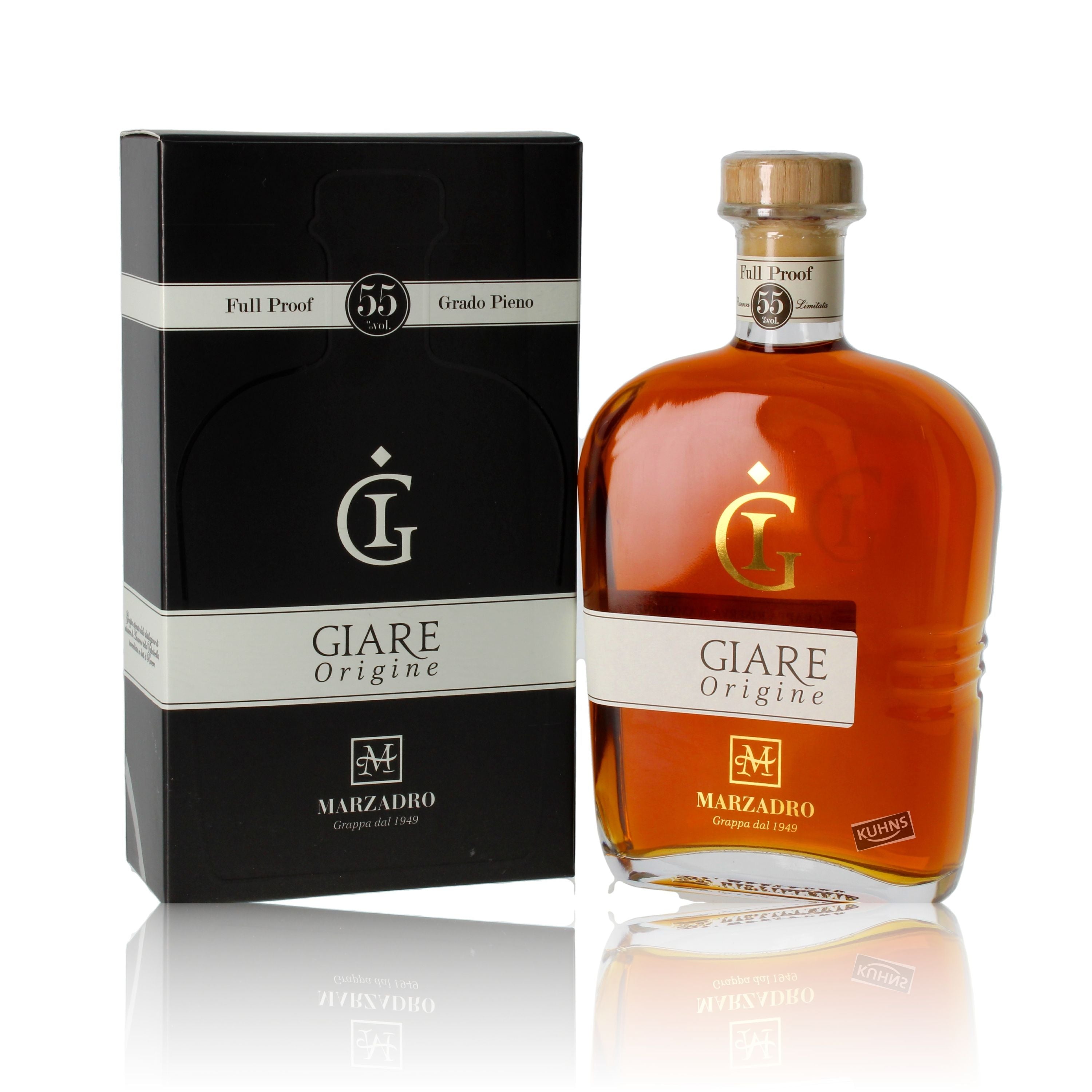 Marzadro Giare Origine 0,7l, alc. 55% vol., Grappa Italia