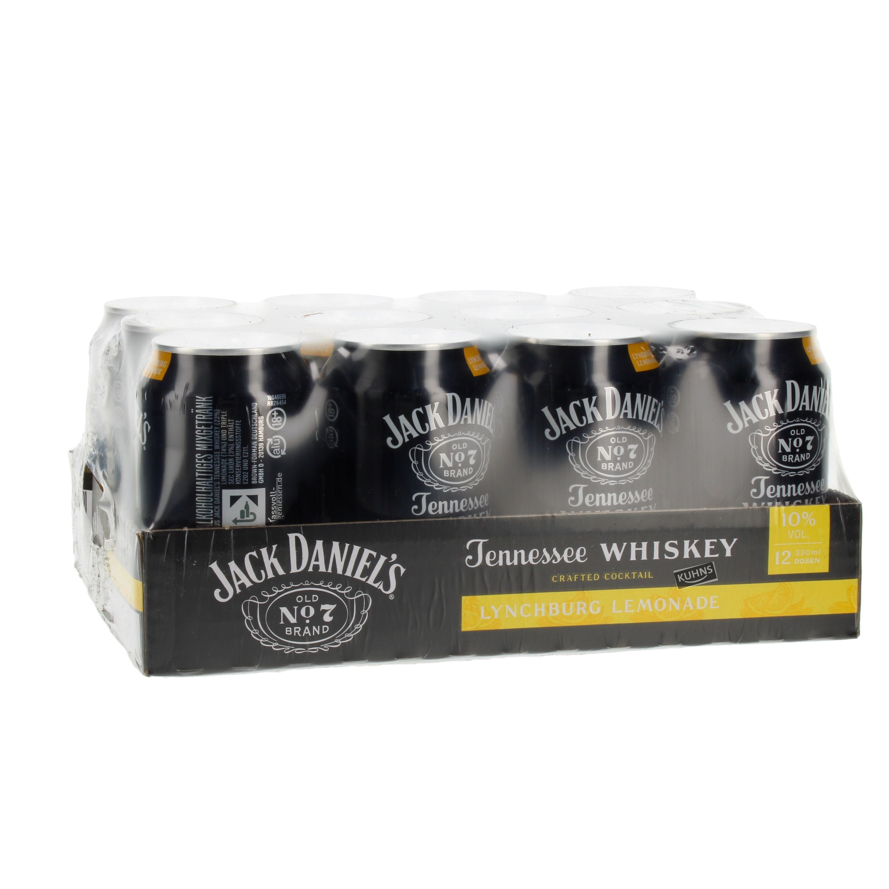Jack Daniel's Lynchburg Lemonade 12x0,33 l, alcohol 10 vol.-%