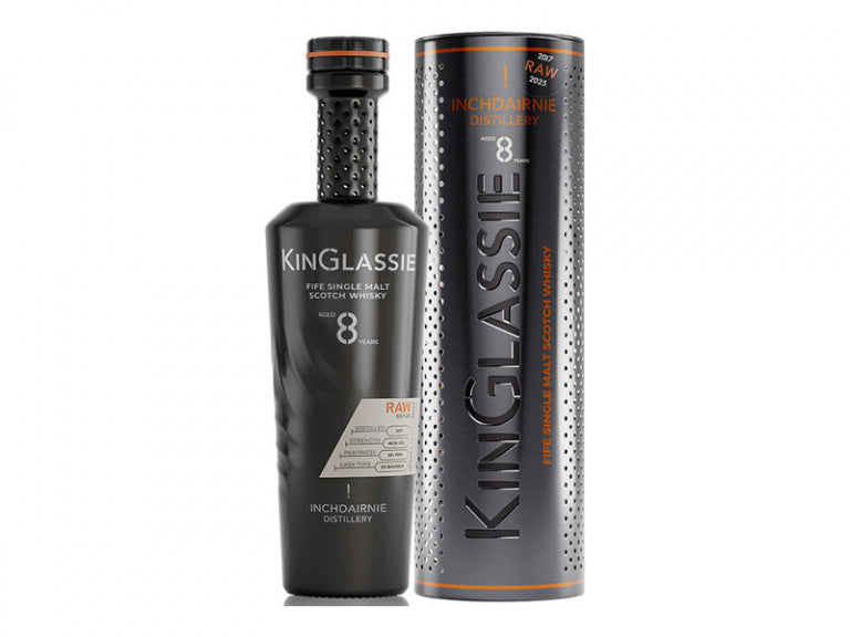 KinGlassie "Raw" 8 Años Single Malt 0,7l, alc. 46,3% vol.