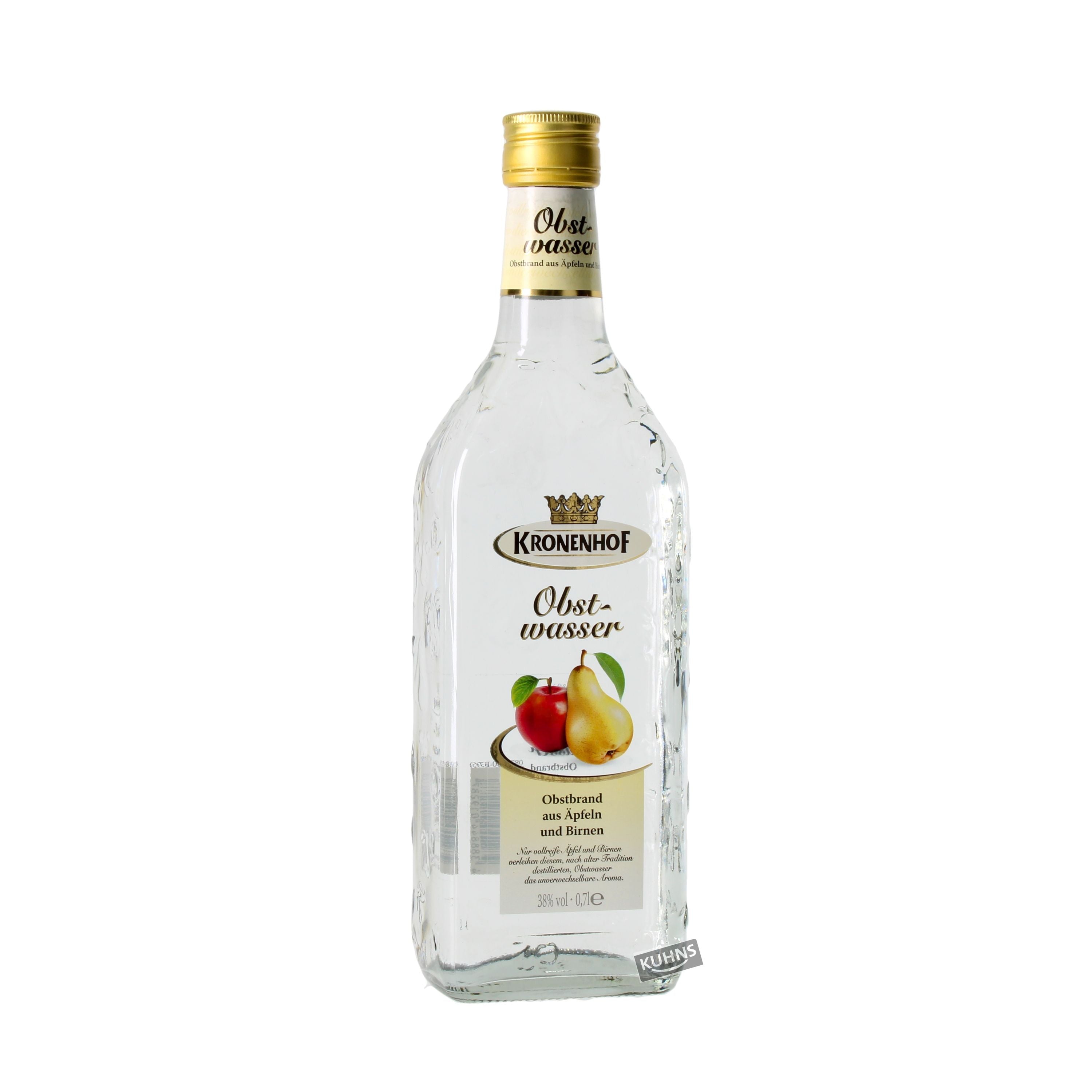 Kronenhof fruit water 0.7l, alc. 38% vol.