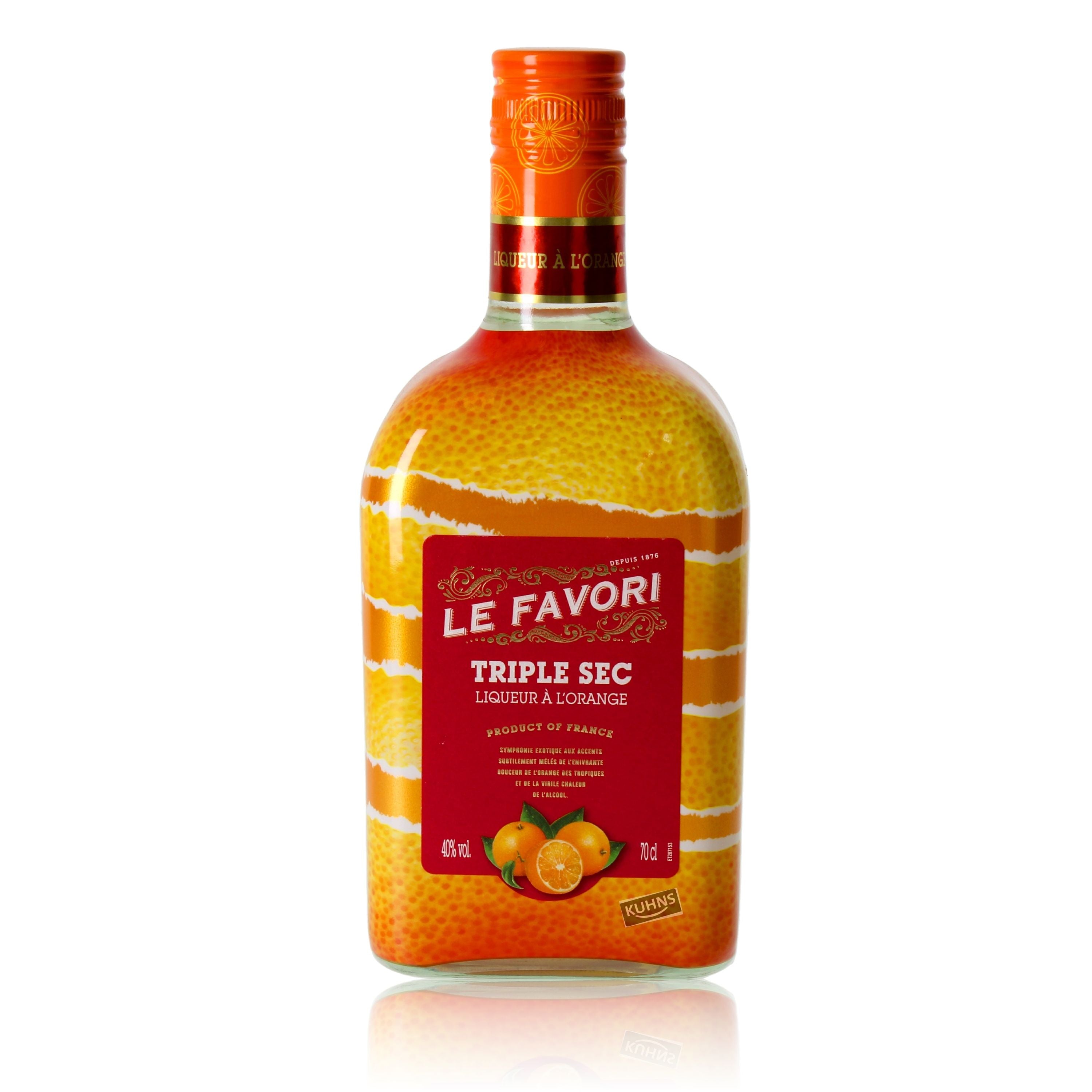 Le Favori Triple Seco 0,7l, alc. 40% vol., licor de naranja