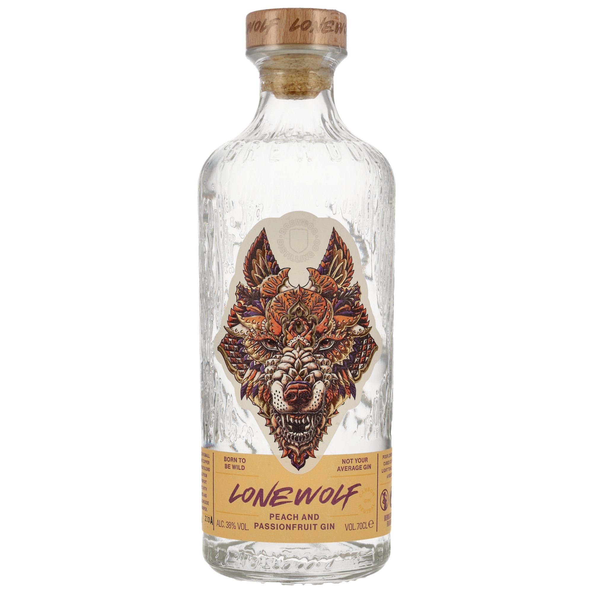 Lonewolf Peach &amp; Passionfruit Gin 0.7l, alc. 38% vol.