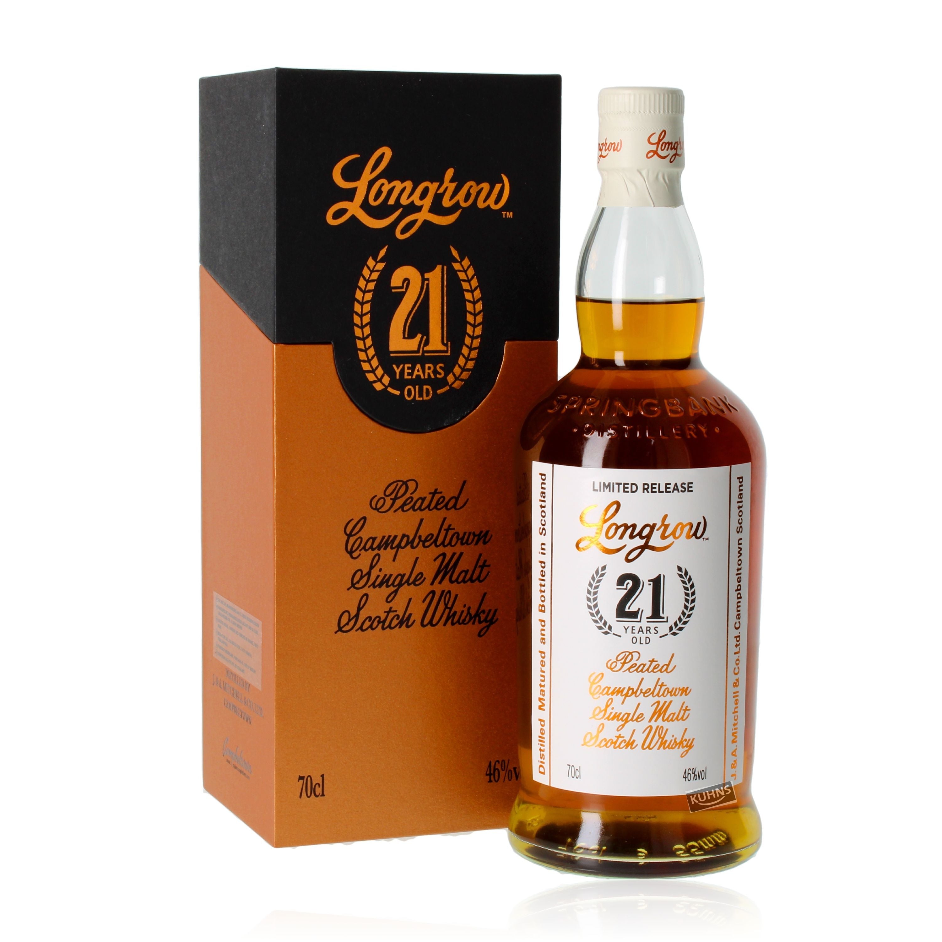 Longrow 21 años 2023 0,7l, alc. 46% vol.
